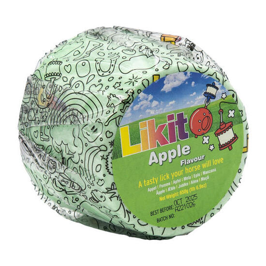 Friandise équitation cheval et poney - recharge likit pomme 650g