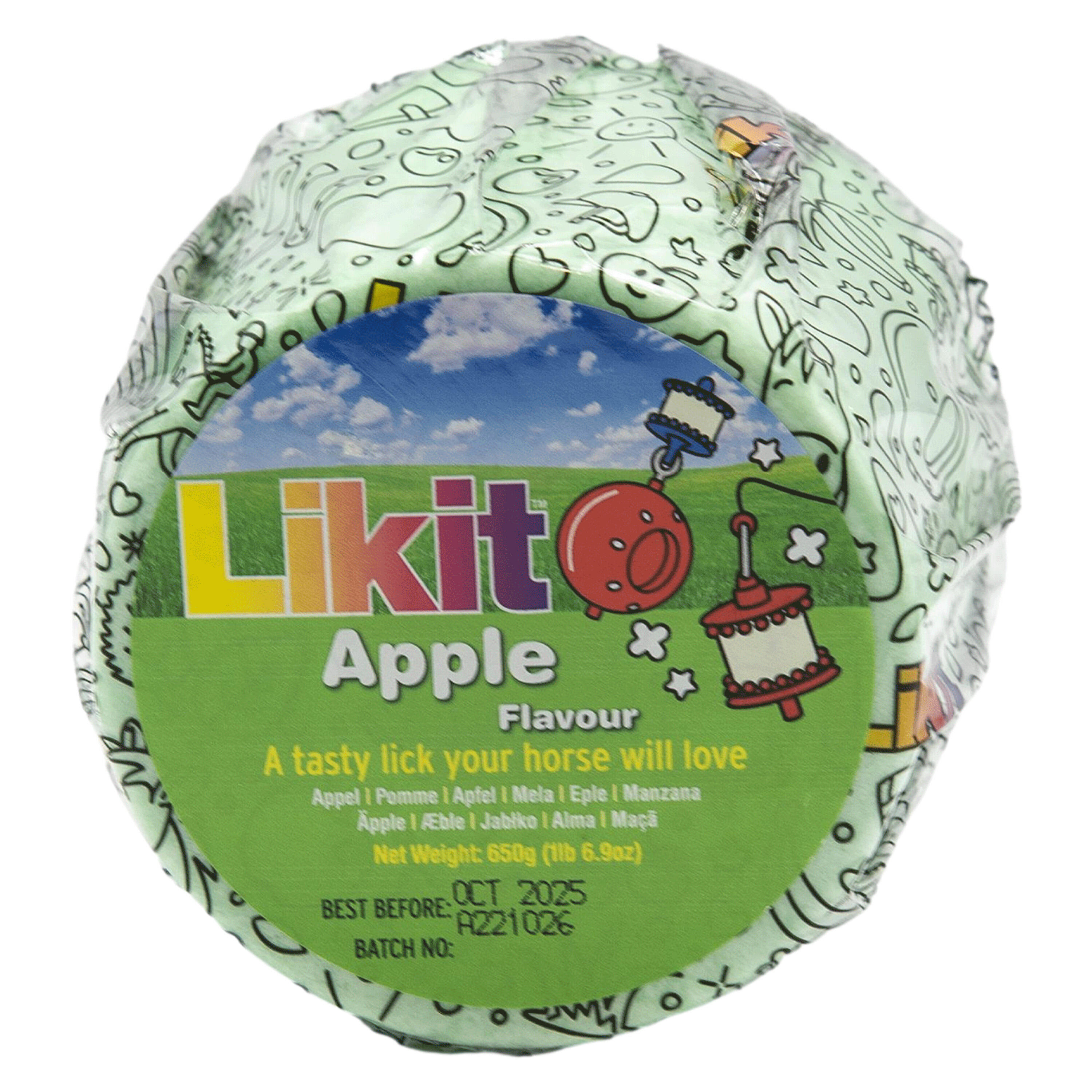 Wkład do lizawki dla konia - Likit jabłko 650 g
