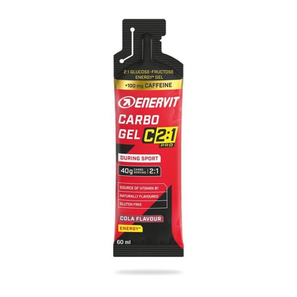 Gel deportivo mezcla de carbohidratos y cafeína Enervit C2:1 Carbo Gel 40 g