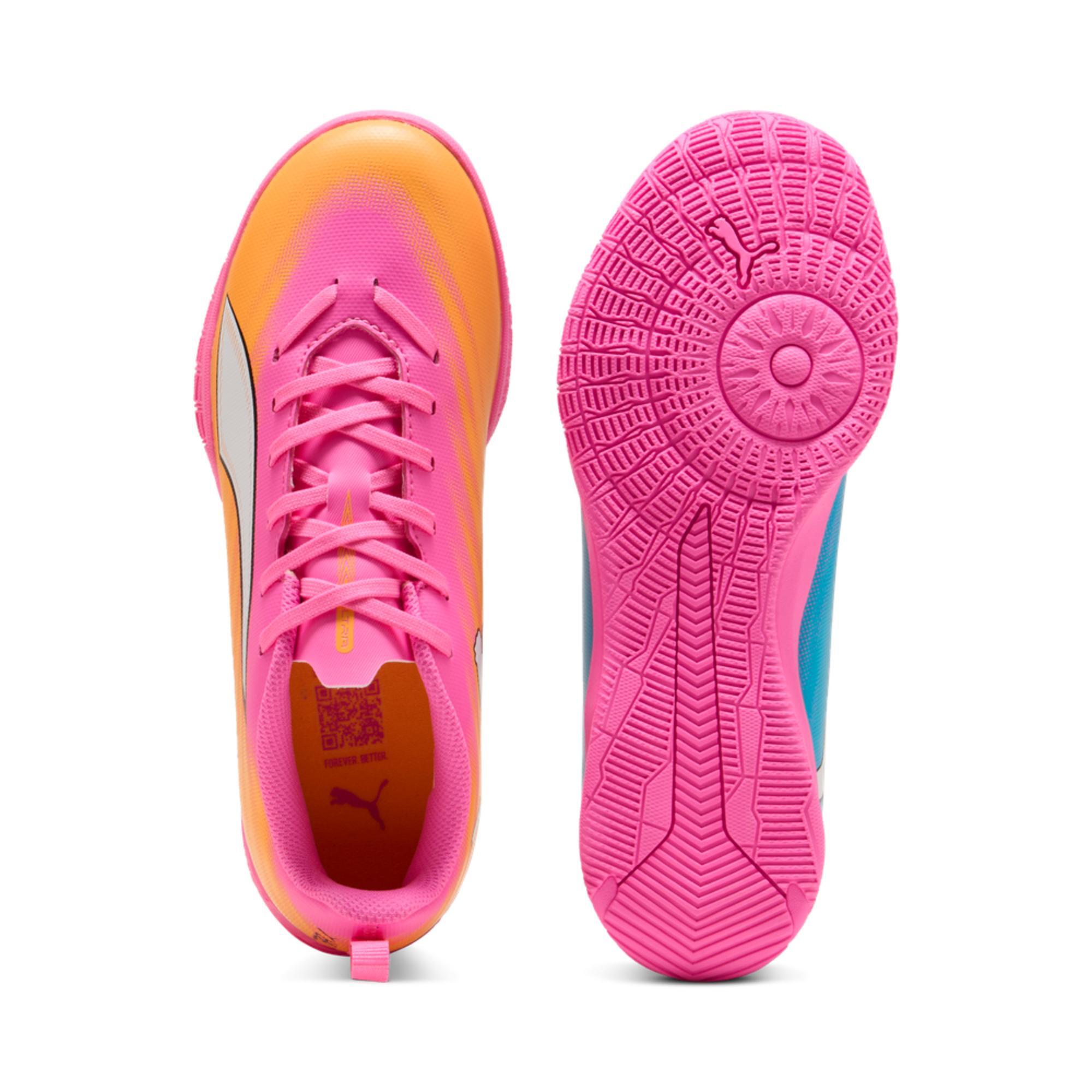Buty dla dzieci do piłki nożnej halówki PUMA ULTRA 6 PLAY IT Jr Poison Pink 3/3