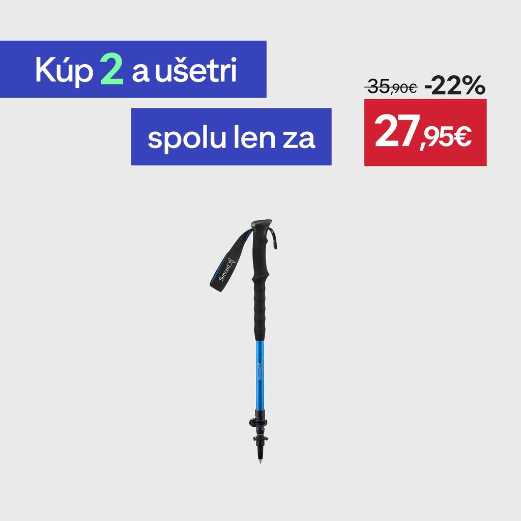 Turistická palica MT500 s nastavením modrá 1ks