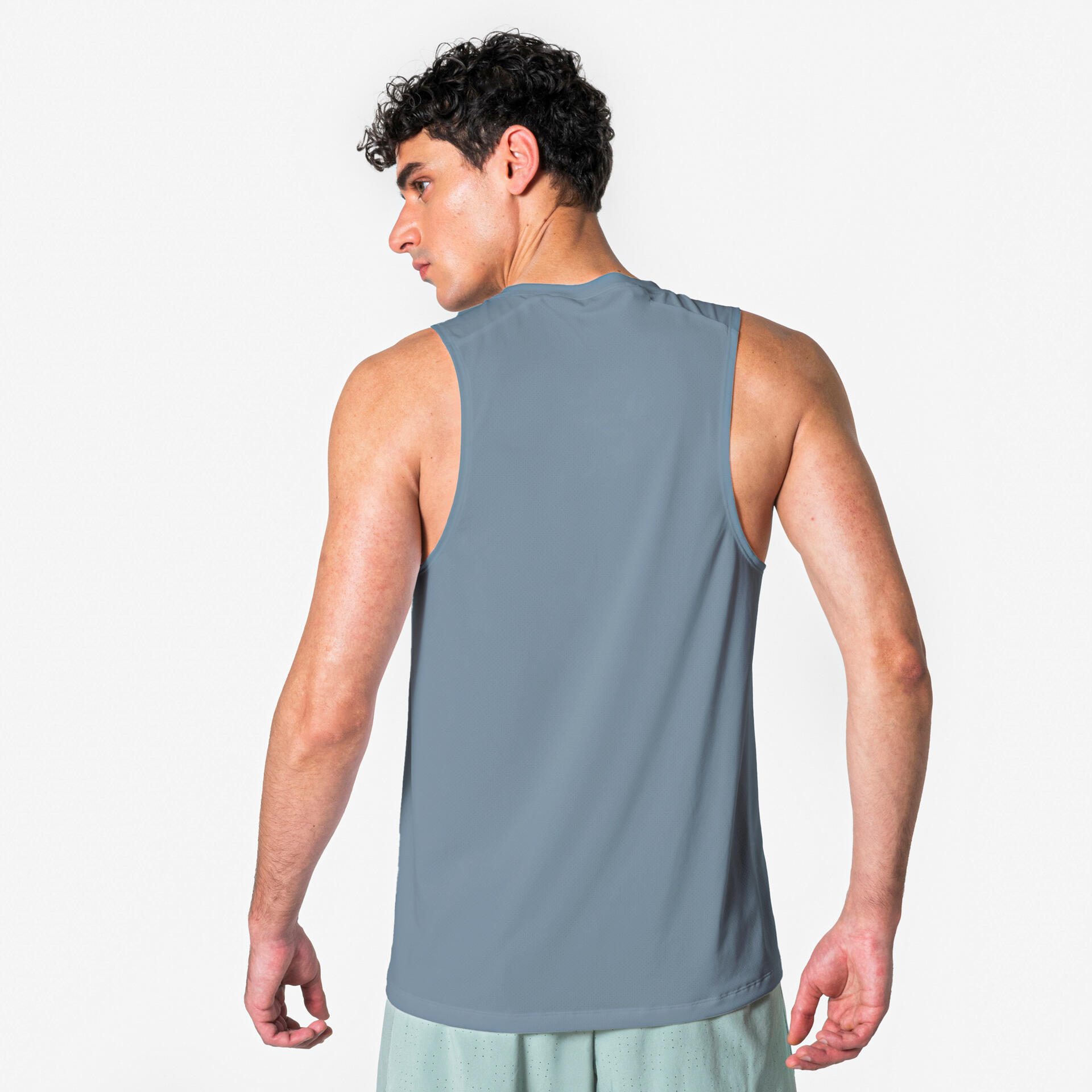 Runing Tank Men's running tank top, Kiprun Run 100 - Blue