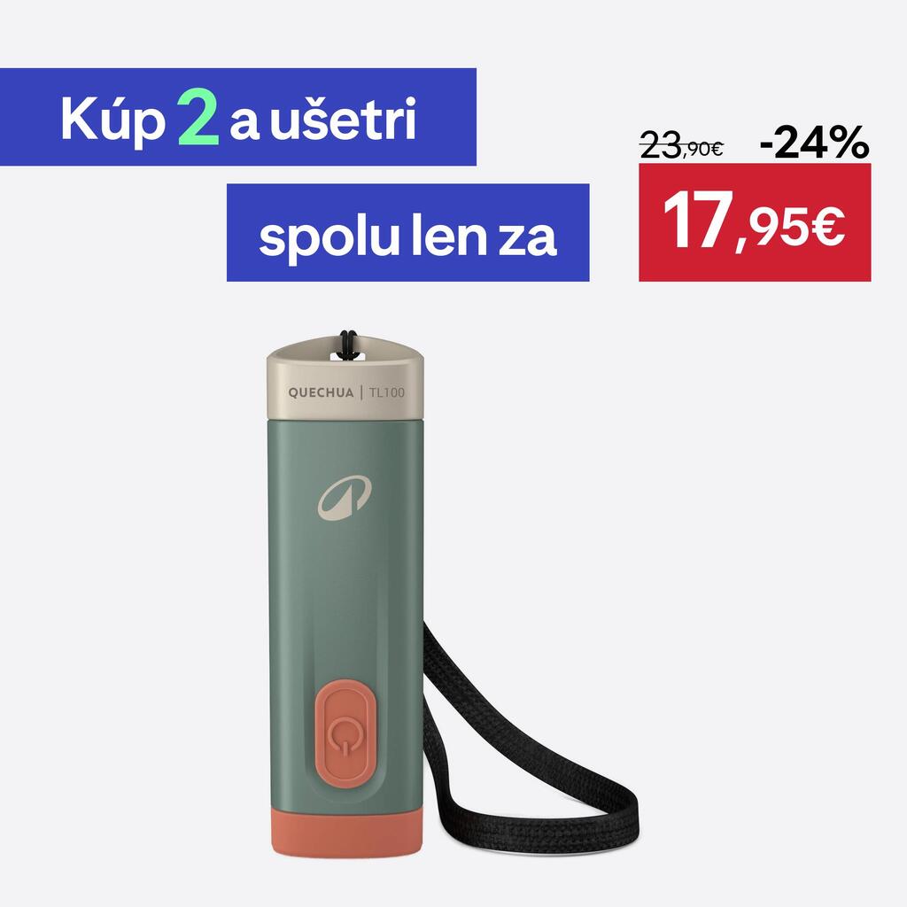 Baterka TL100 na batérie 100 lúmenov kaki