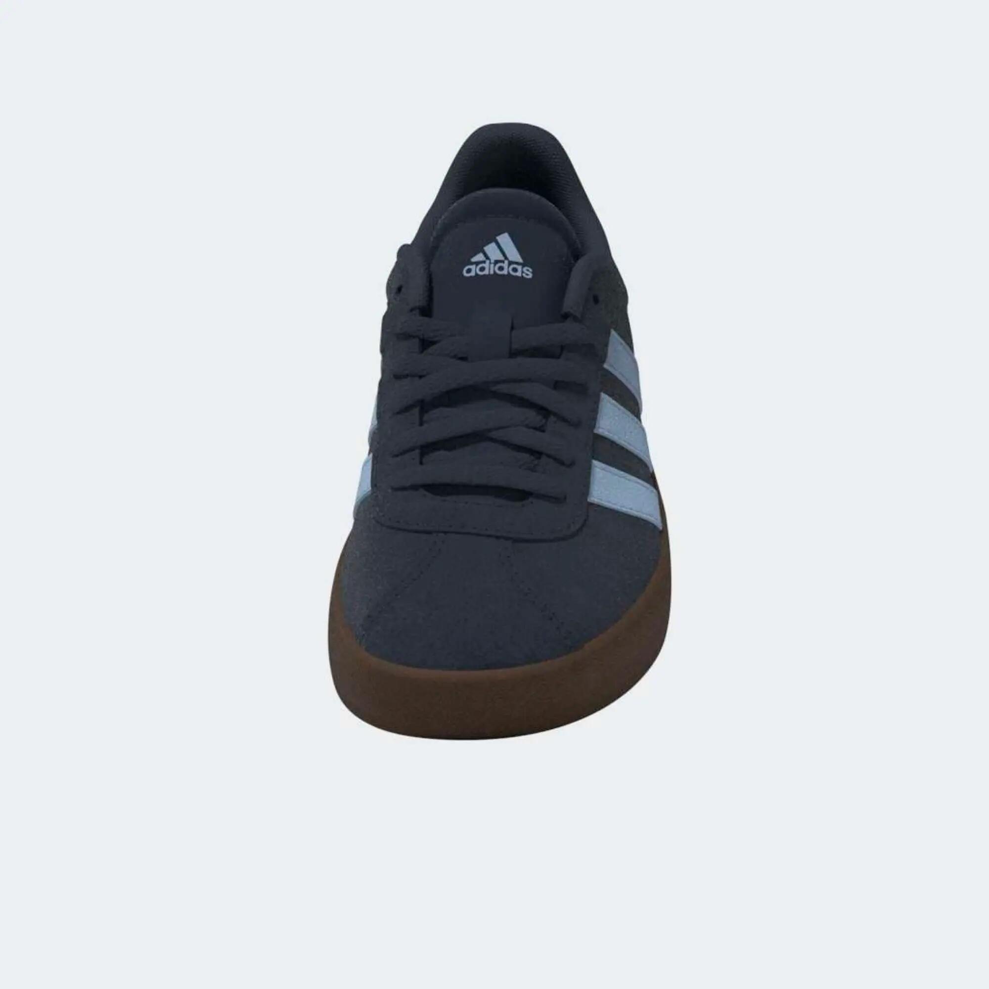Încălțăminte din piele ADIDAS VL COURT, albastru, copii 10/12