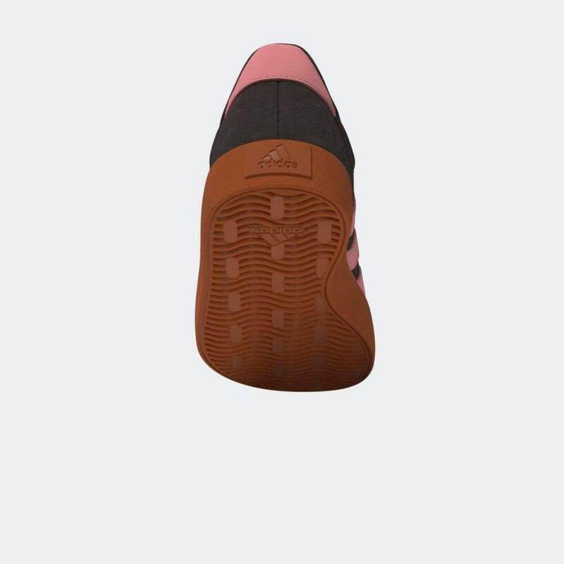 Încălțăminte din piele ADIDAS VL COURT, maro-roz, copii