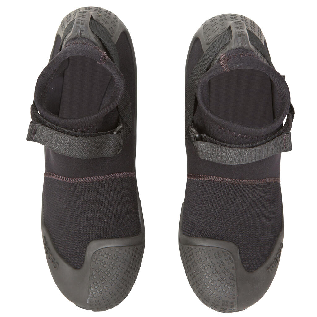 Zapatos de neopreno de 3mm caña baja para Surf Olaian TW900