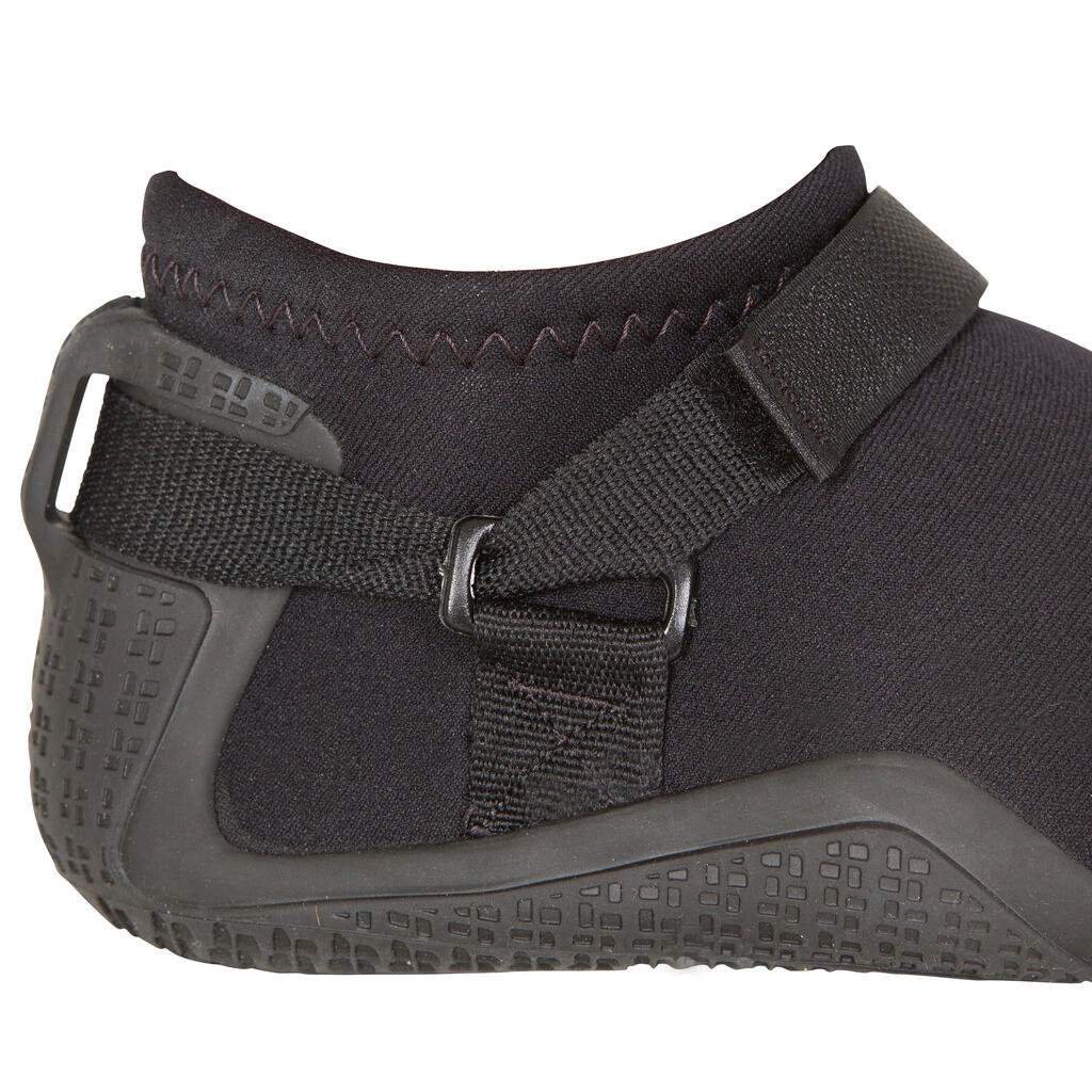 Zapatos de neopreno de 3mm caña baja para Surf Olaian TW900