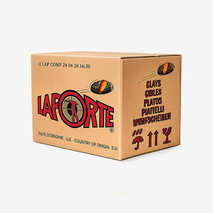 Carton de 150 plateaux de ball-trap résine écologique