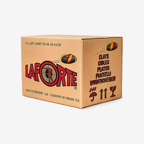 Carton de 150 plateaux de ball-trap résine écologique