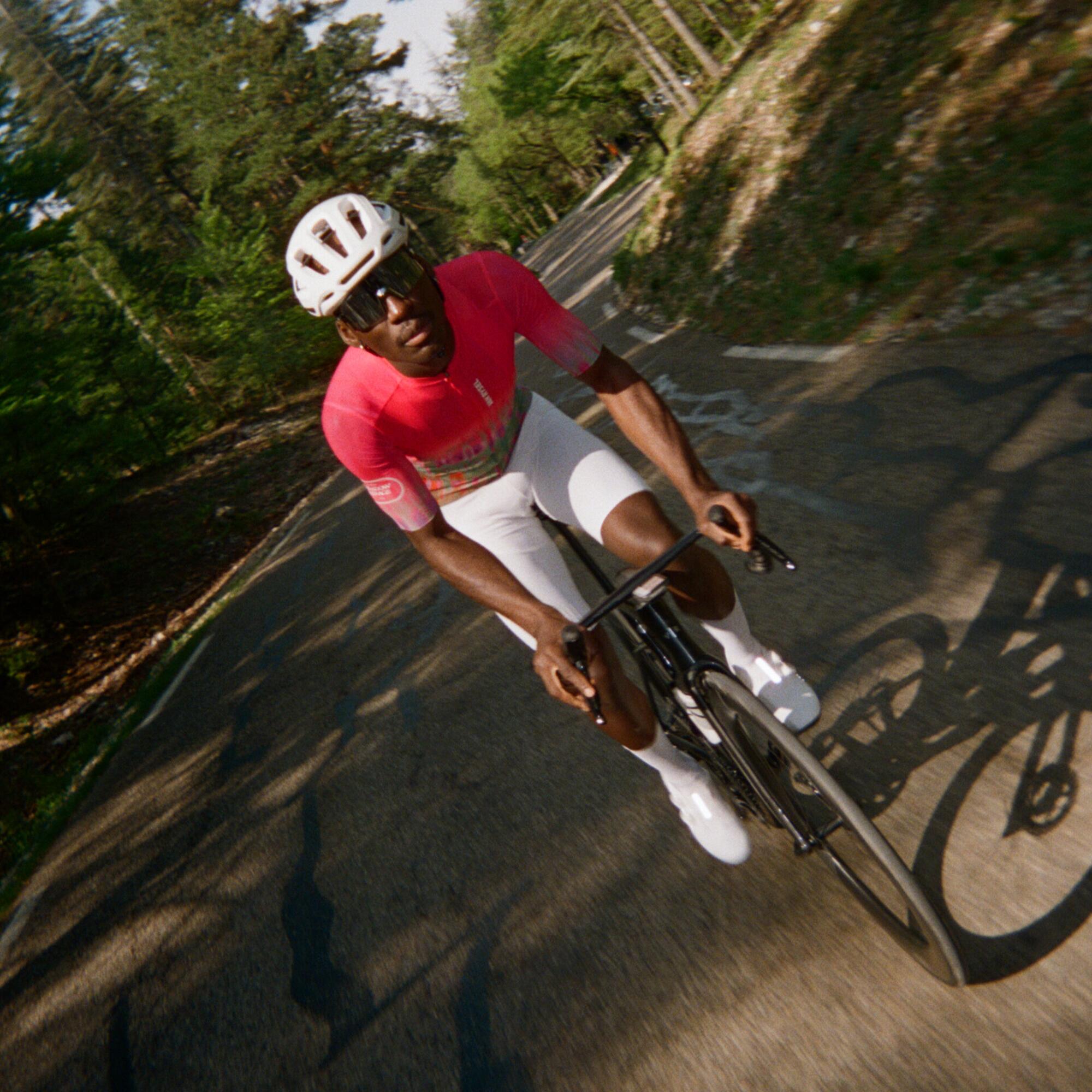 Maglia ciclismo Van Rysel unisex RACER 2 rosa 13/15