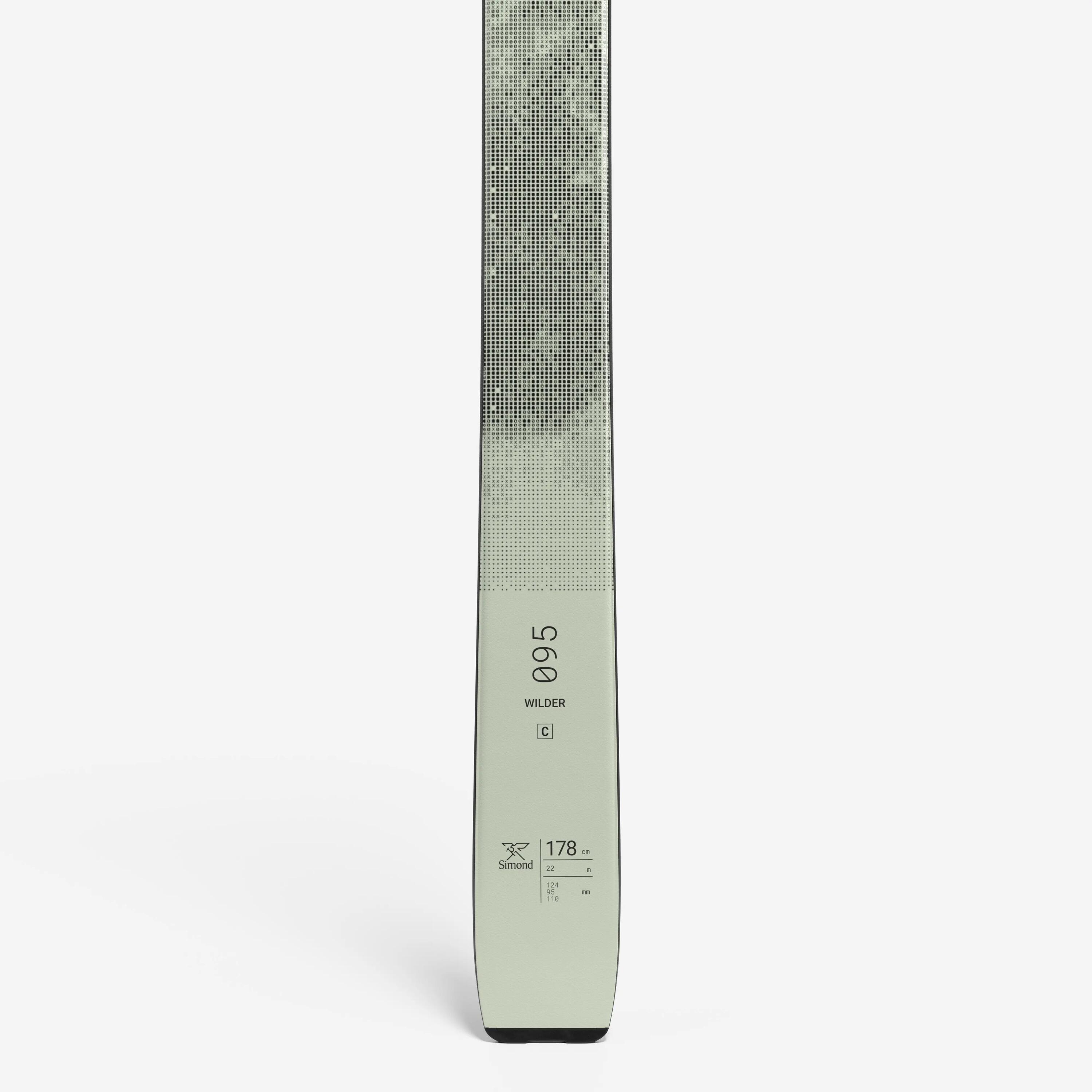 Skis de Caminhada Carbono (sem Pele e sem Fixação), WILDER 95 3/10
