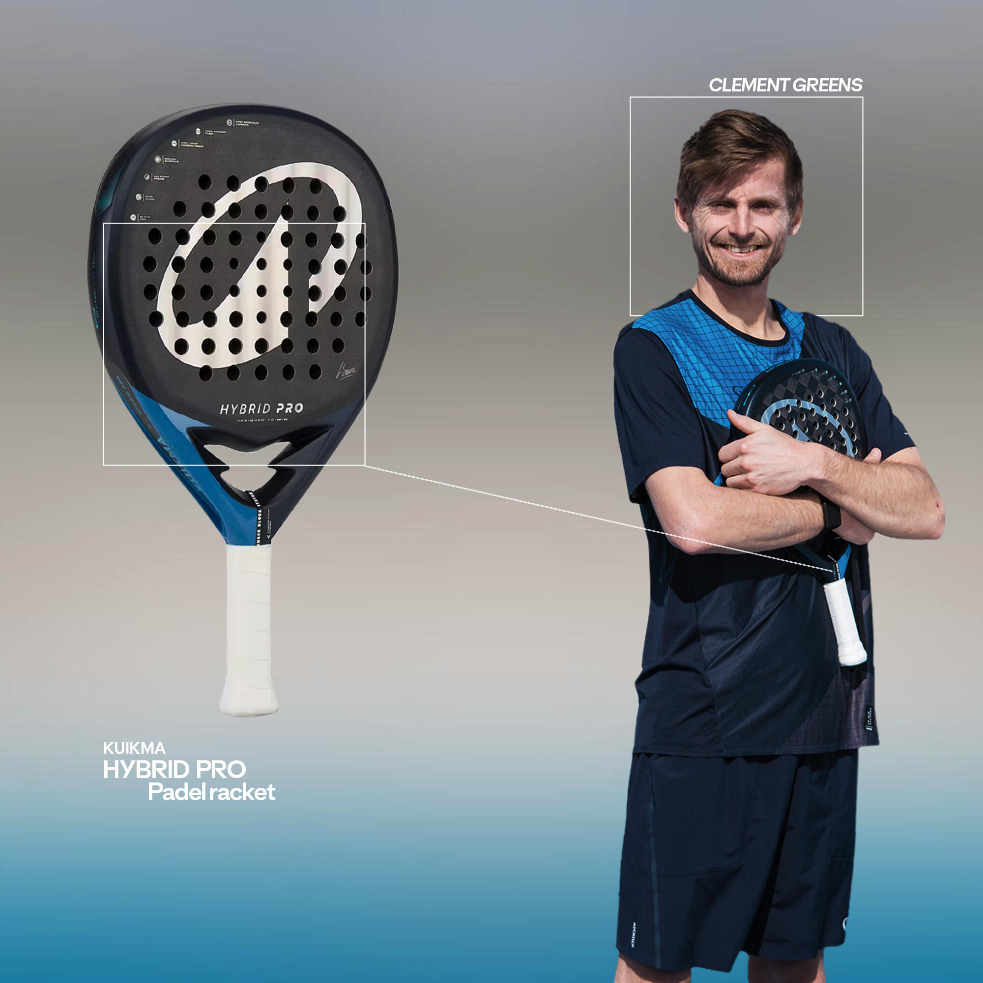 Pala de pádel adulto - Kuikma Hybrid Pro LUCIA SAINZ 2/27