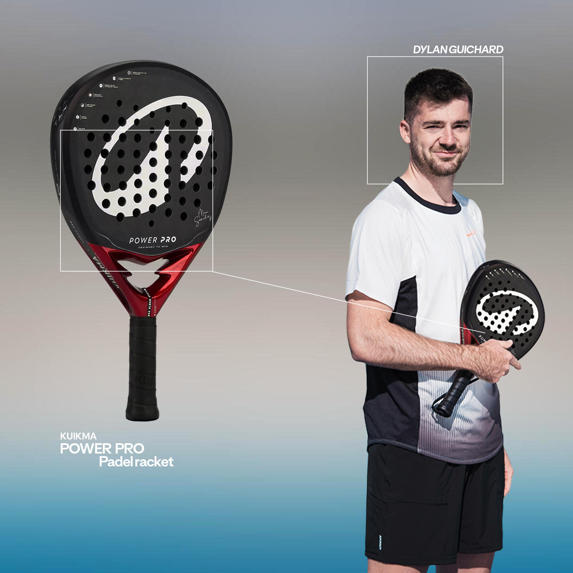 Pala de pádel Kuikma Power Pro 2/18