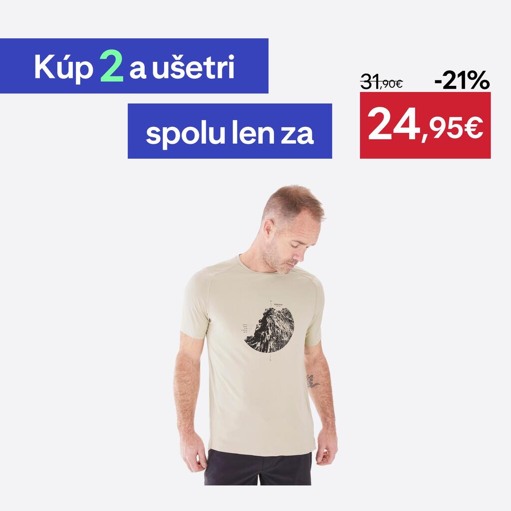Pánske turistické tričko MH500 s krátkym rukávom