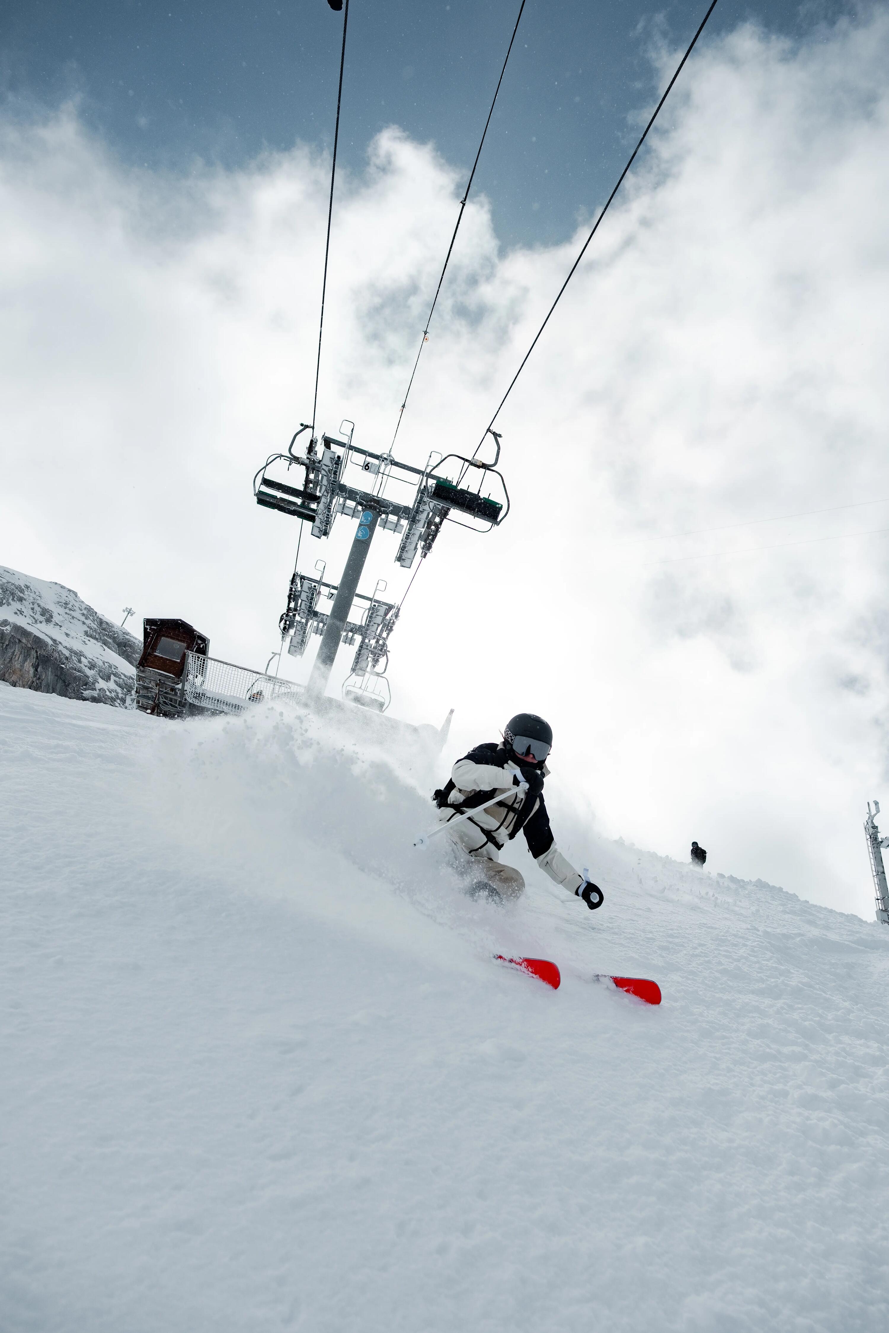 Pantalons esquí i snowboard impermeables dona Pant 500 AM blanc i beix 20/24