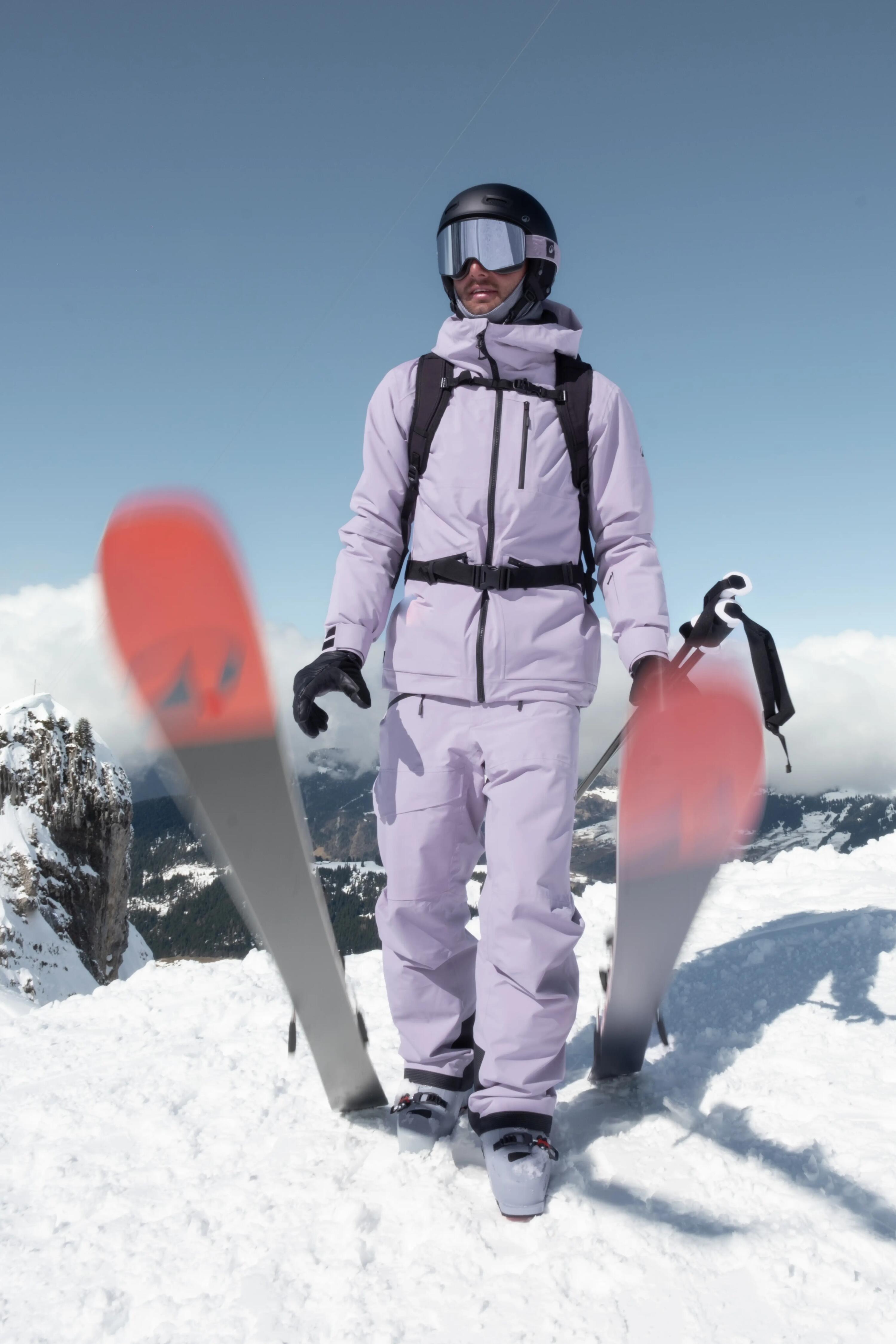Pánská prodyšná hřejivá lyžařská a snowboardová bunda 500 AM 25/25