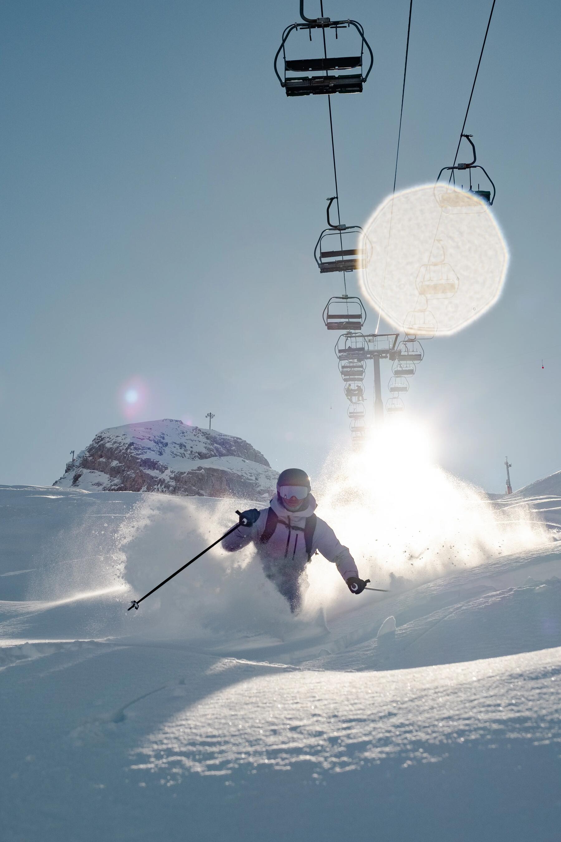 Ski freeride decathlon poudreuse 