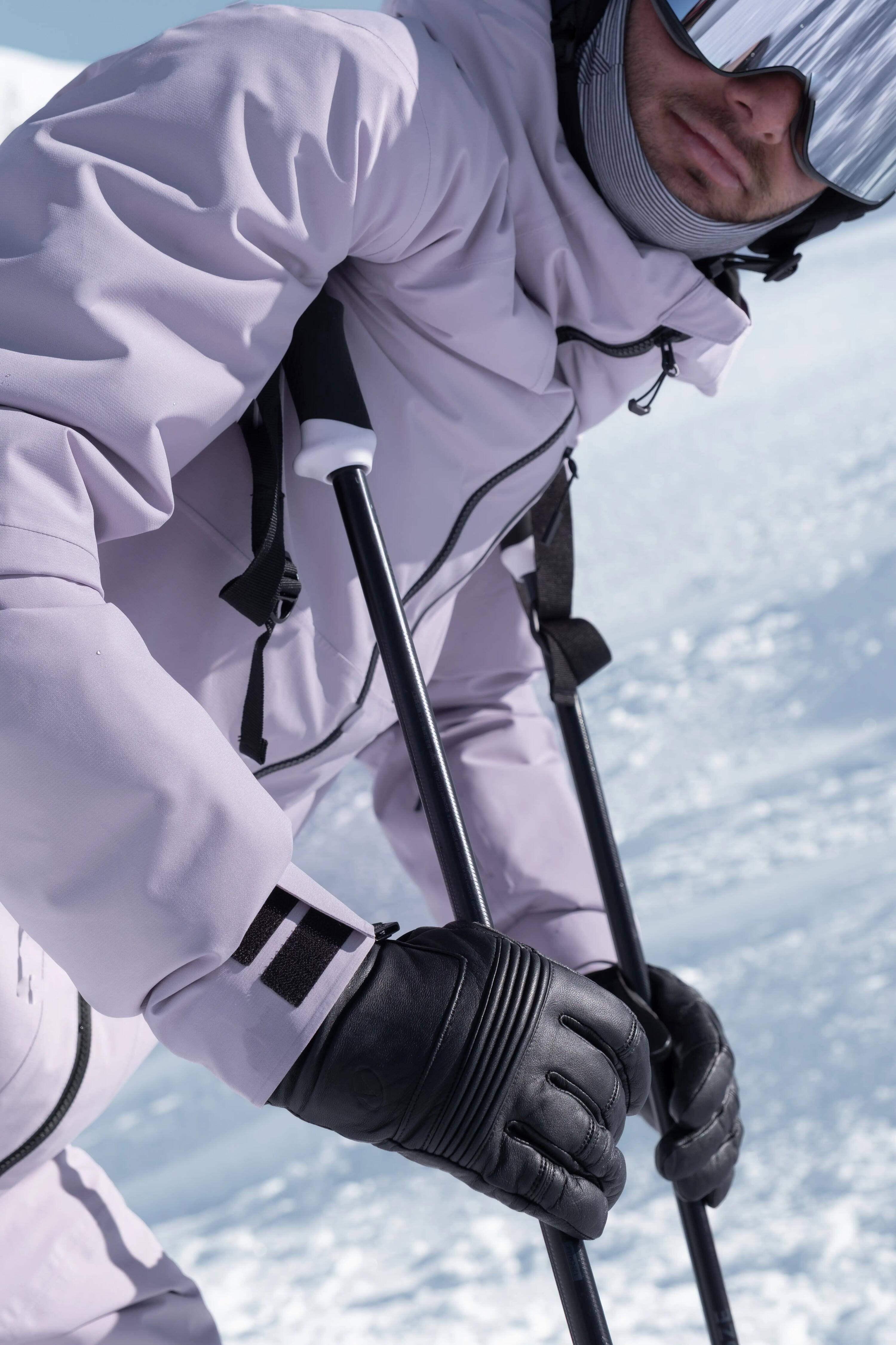 Pánská prodyšná hřejivá lyžařská a snowboardová bunda 500 AM 22/25