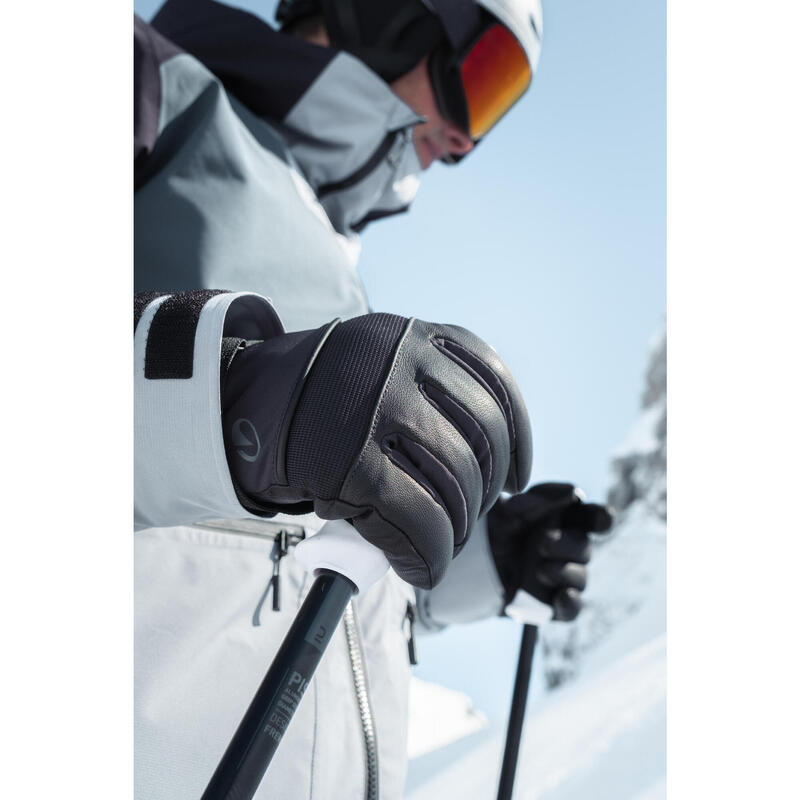 Yetişkin Kayak Eldiveni - Siyah - 500 Sport
