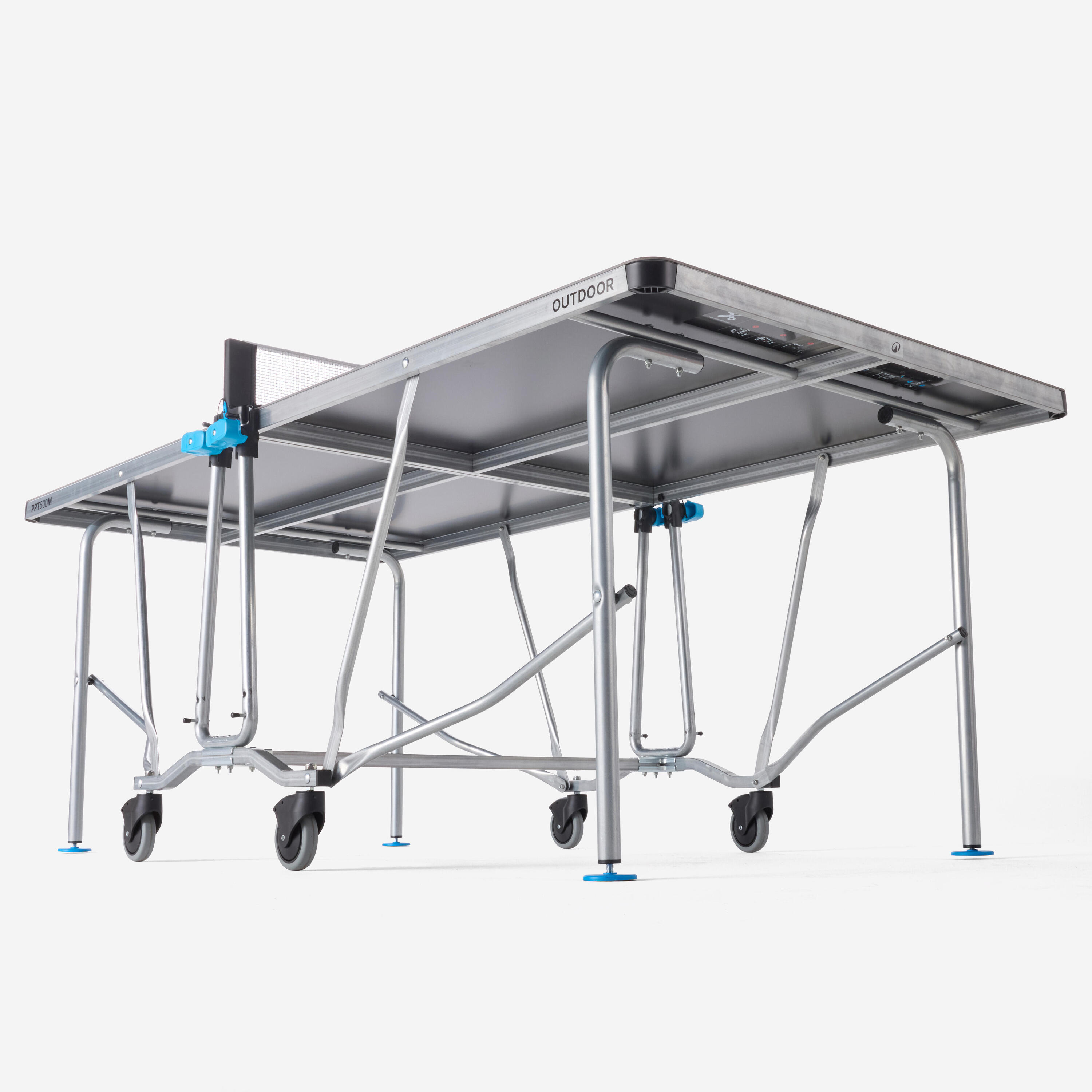 Table de ping pong extérieure, PPT 500 Outdoor Medium Grise 11/16