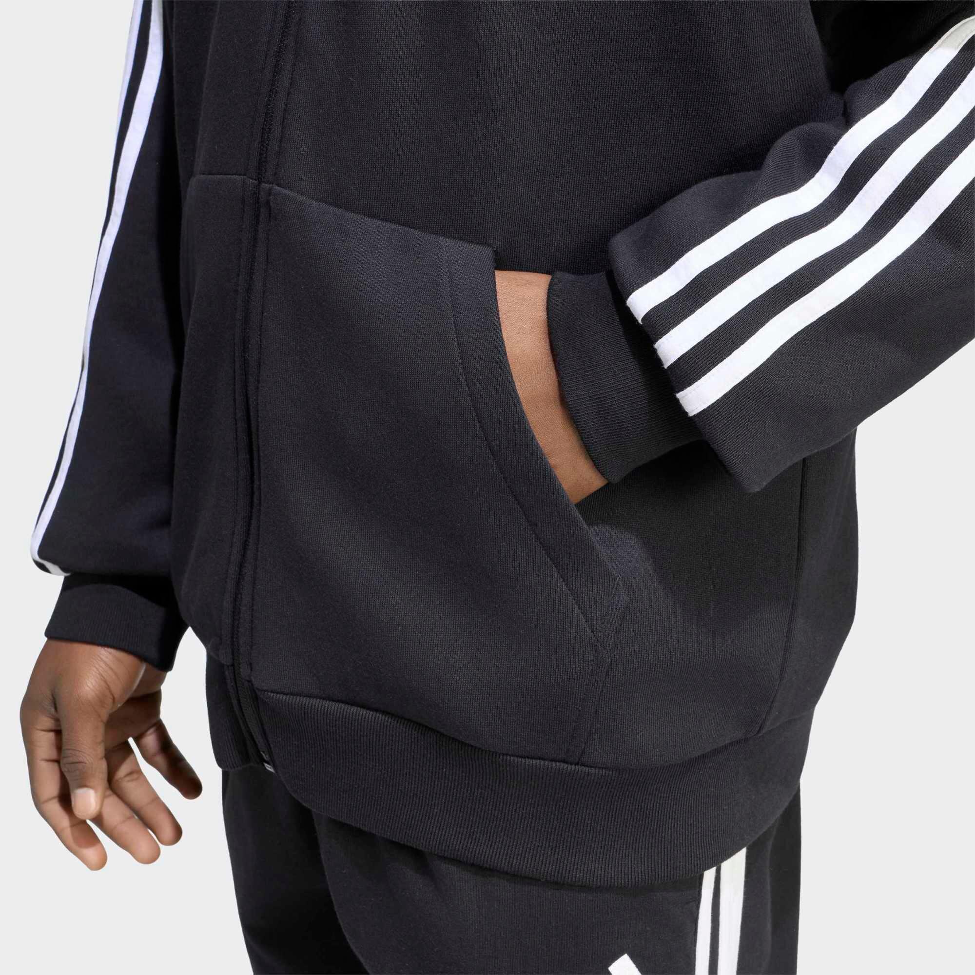 Chaqueta Deportiva Hombre Negro Cálida 5/5