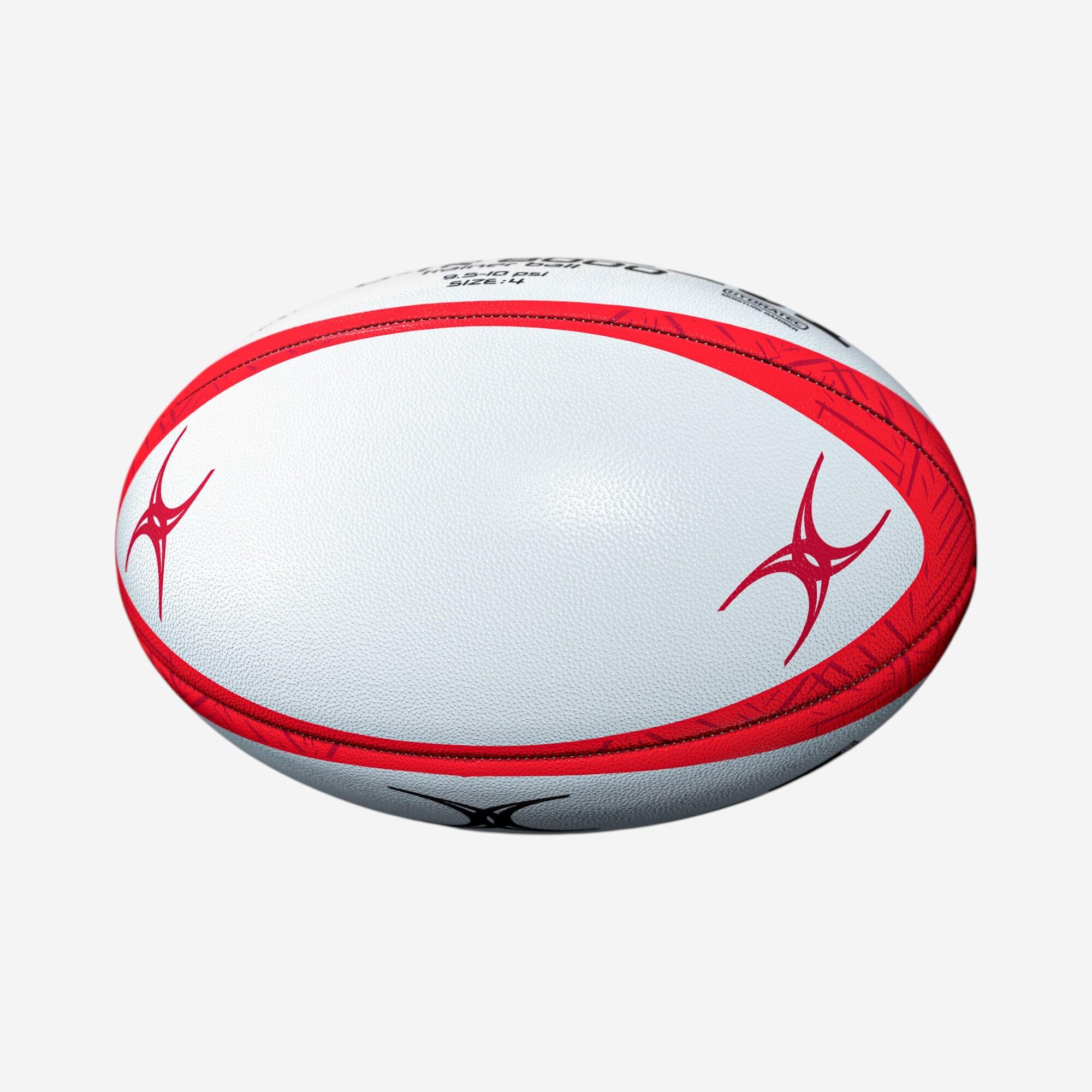 Pilota de rugbi talla 4 - G-TR8000 blanc i vermell 3/3