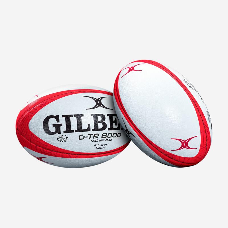 Minge de rugby Mărimea 4 - G-TR8000 alb și roșu
