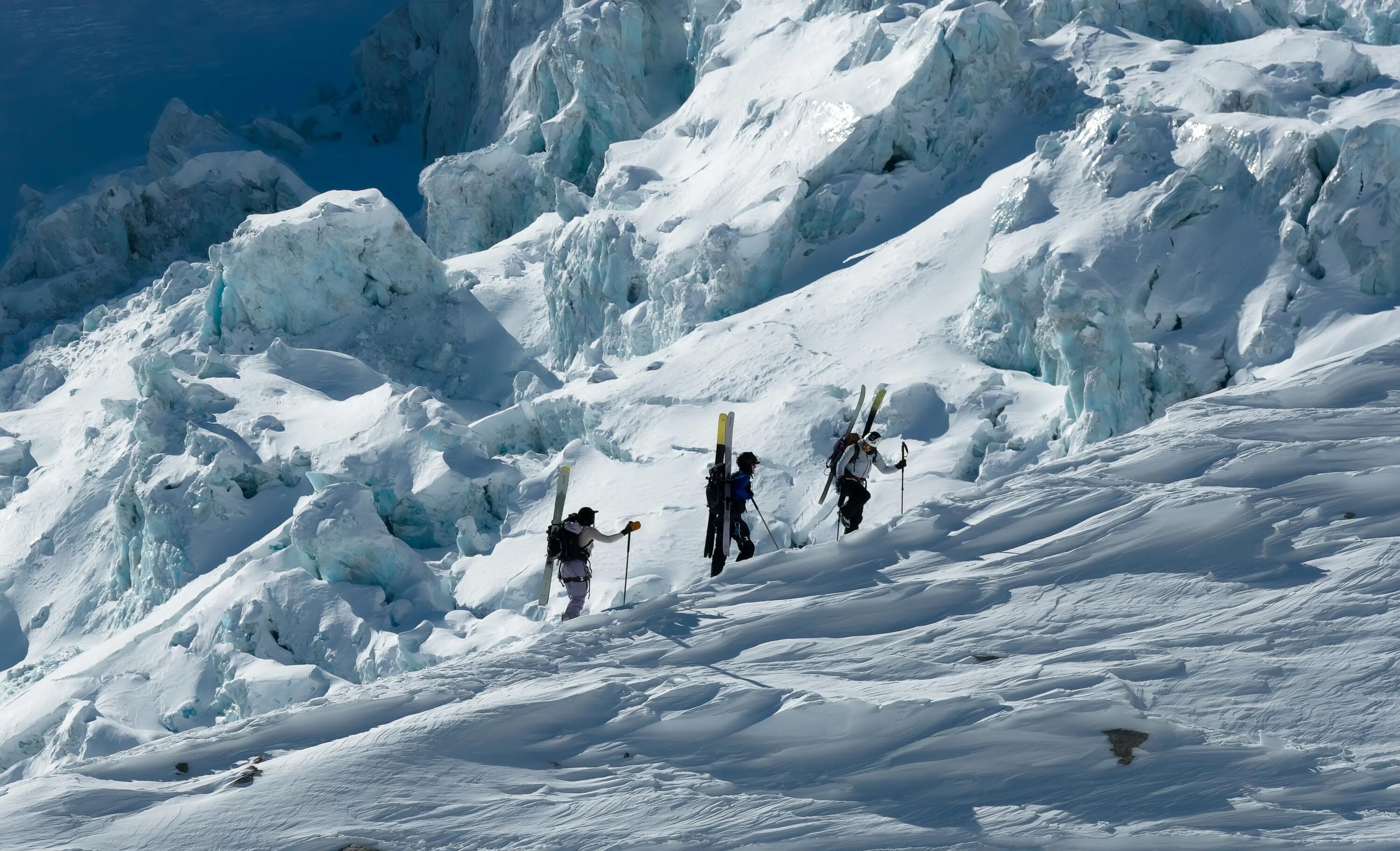 Skis de Caminhada Carbono (sem Pele e sem Fixação), WILDER 95 8/10