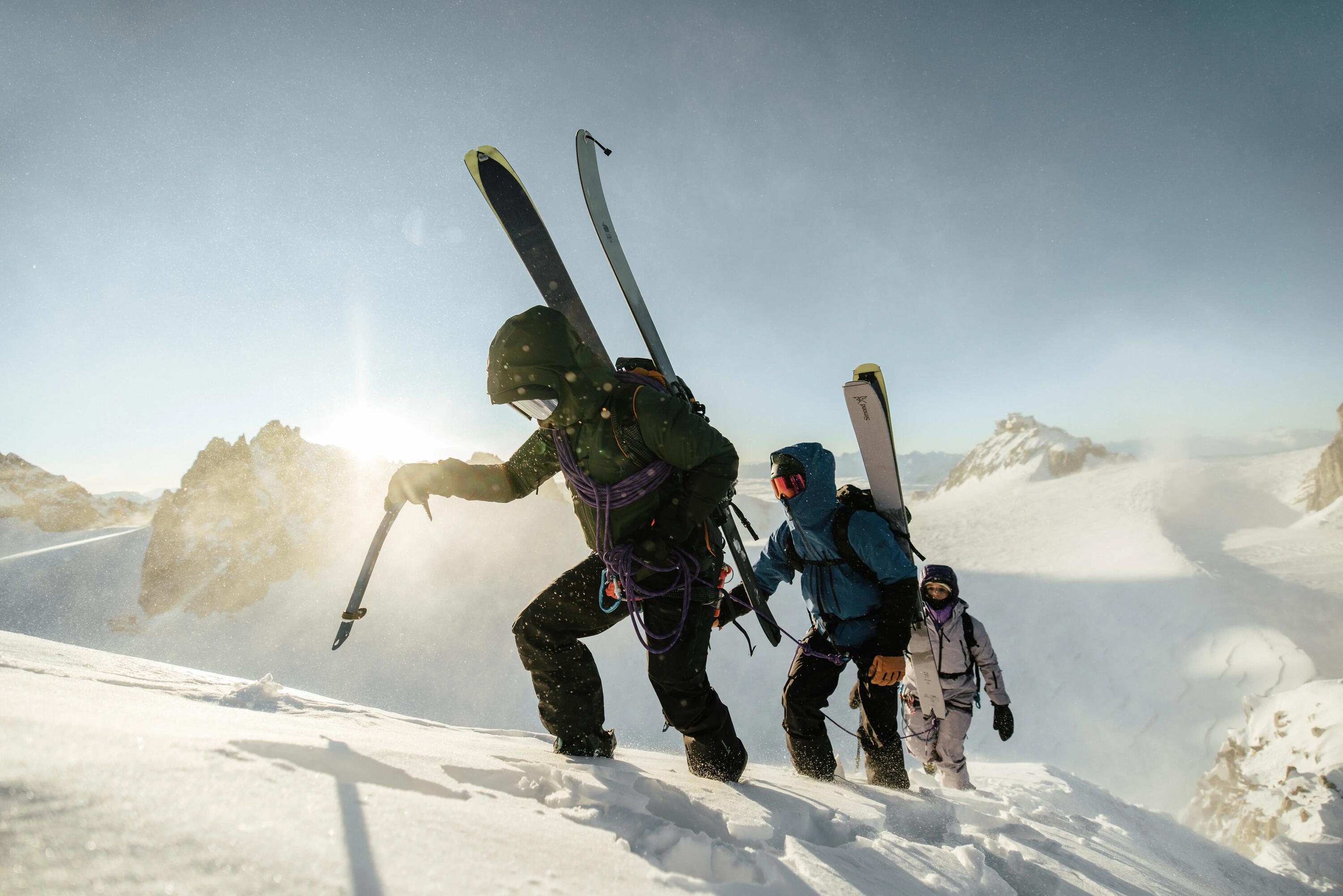 Skis de Caminhada Carbono (sem Pele e sem Fixação), WILDER 95 9/10