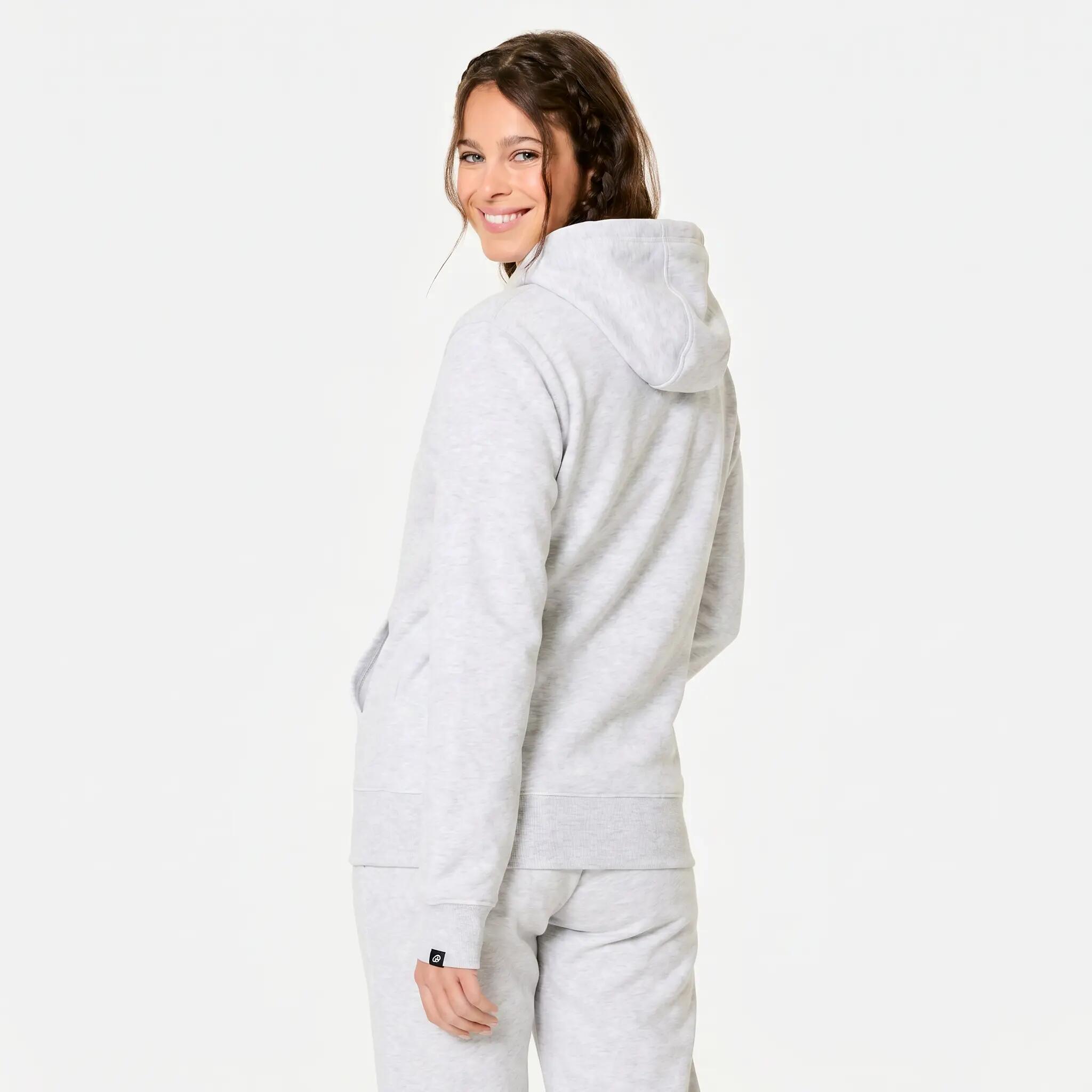 Women's Zip-Up Fleece Fitness Sweatshirt 4/6