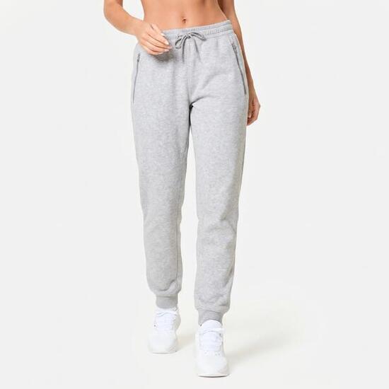 Pantalon de jogging slim en molleton, gris