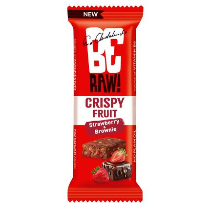 Baton BeRAW Crispy Fruit Truskawka Brownie 40g