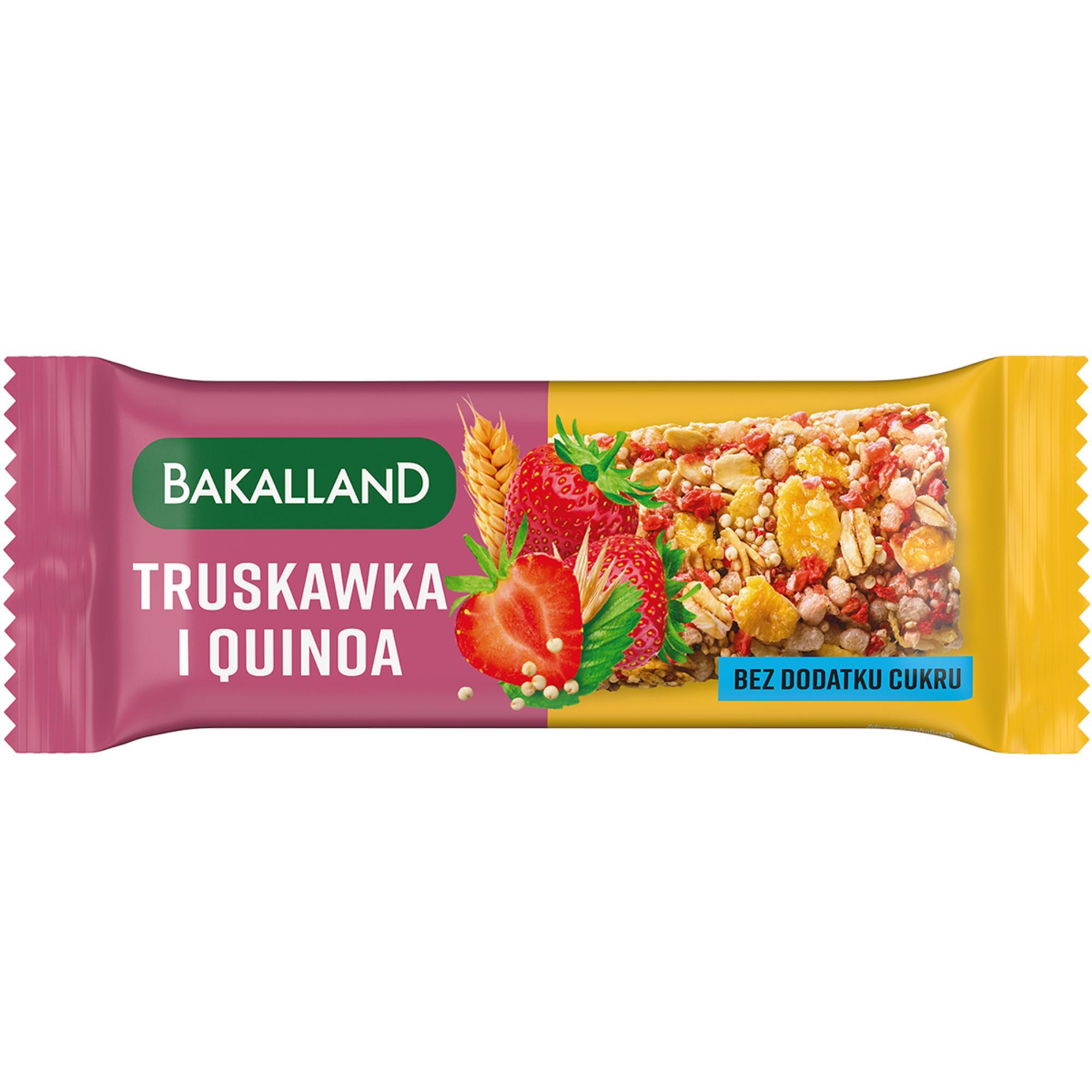 Baton Zbożowy Bakalland Truskawka & Quinoa 30g