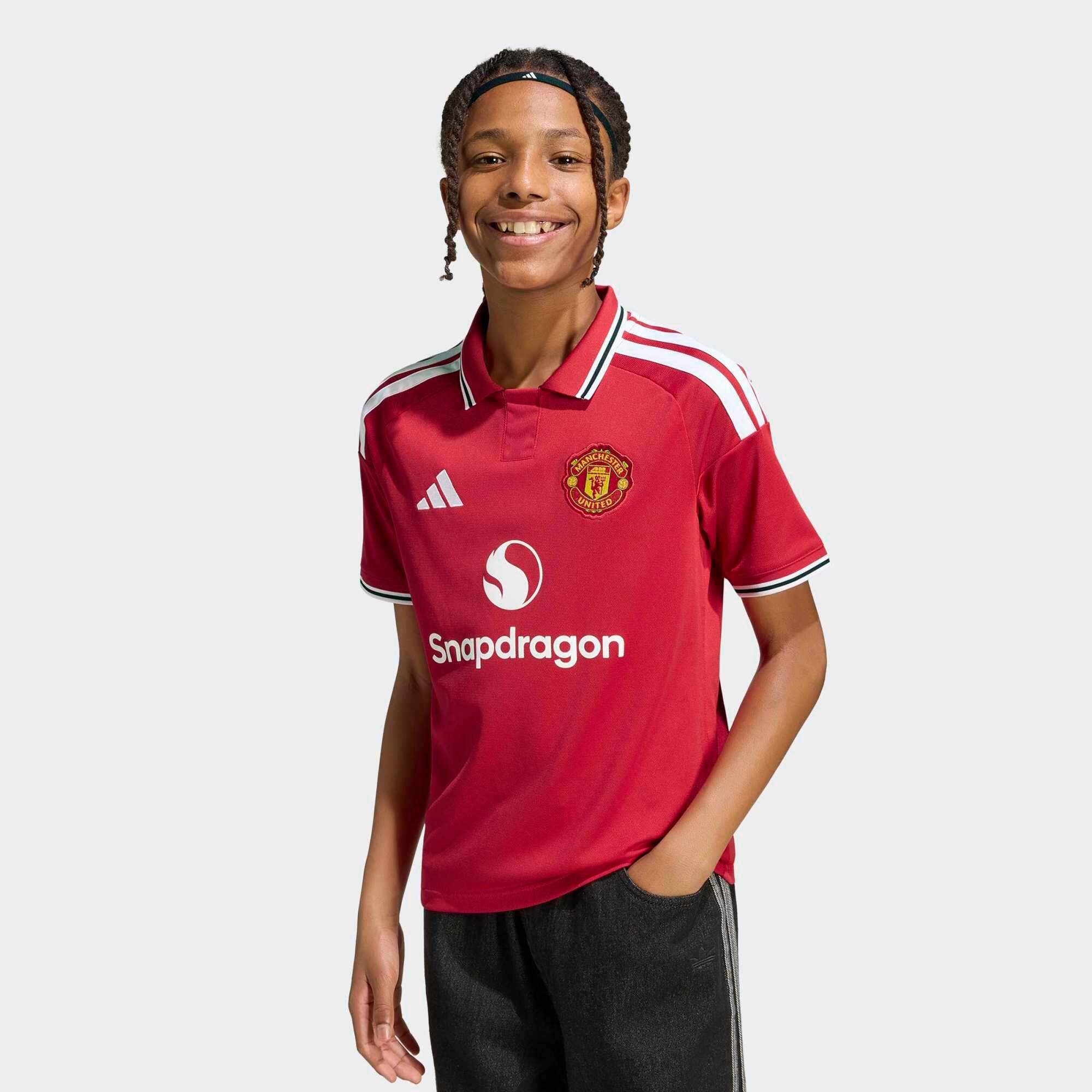 Camisola Principal de Futebol Criança Manchester United 26/27 3/8