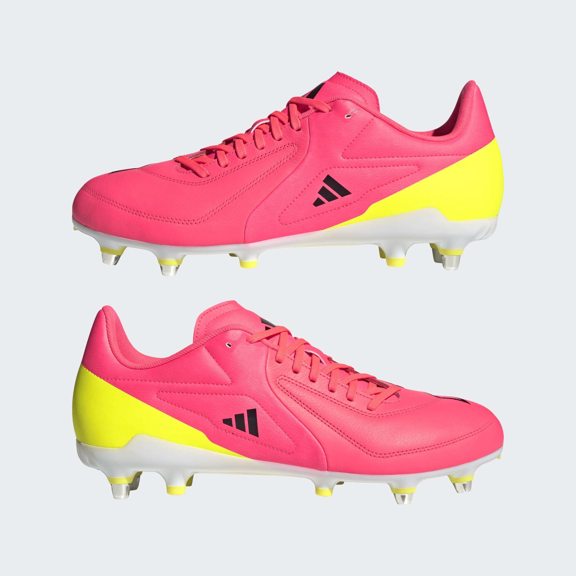 Crampons hybrides de Rugby Adulte - RS15 Elite SG hybride rose jaune 2/10