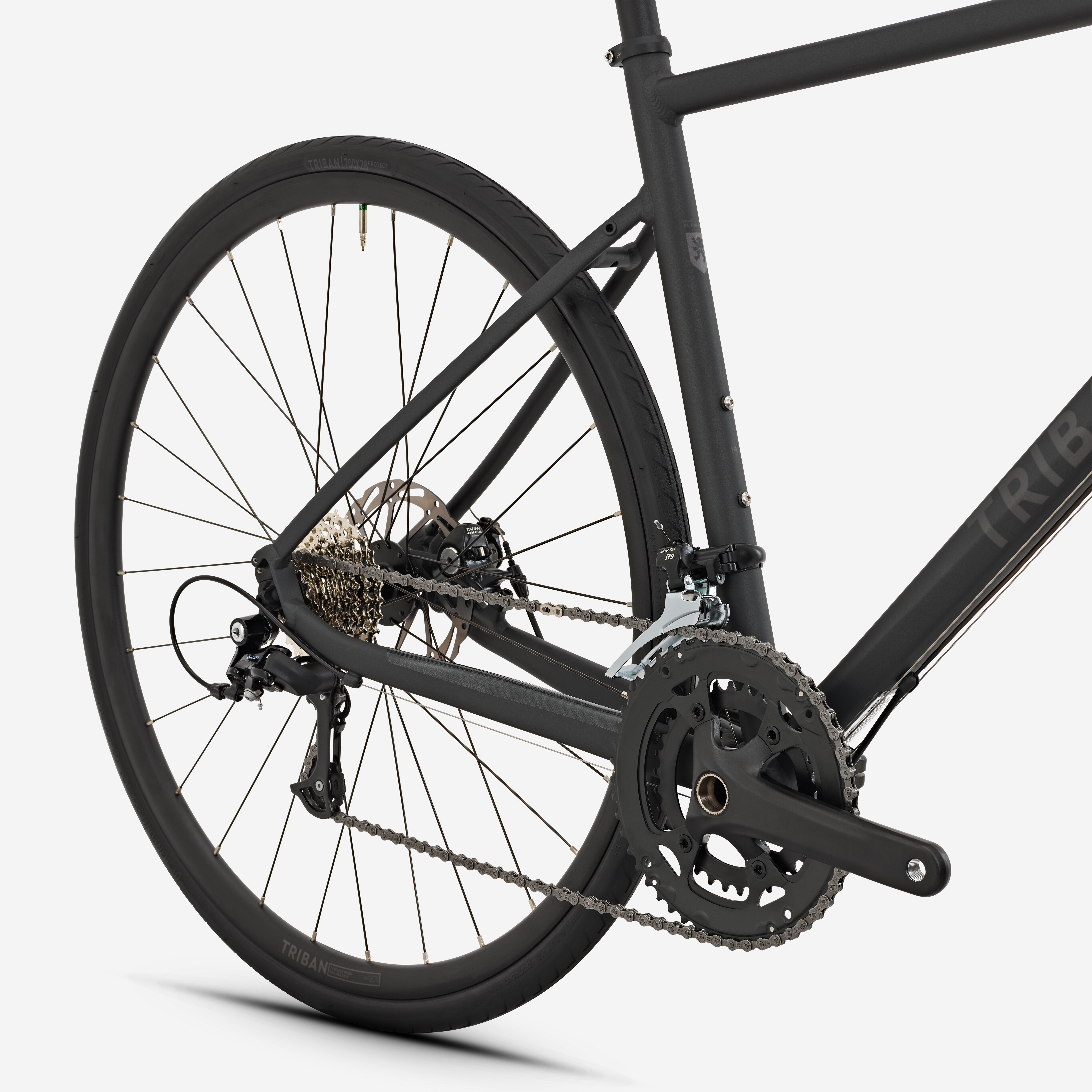 VAN RYSEL Cestný bicykel RC500 Microshift 9R sivý - druhá šanca M · záber 5