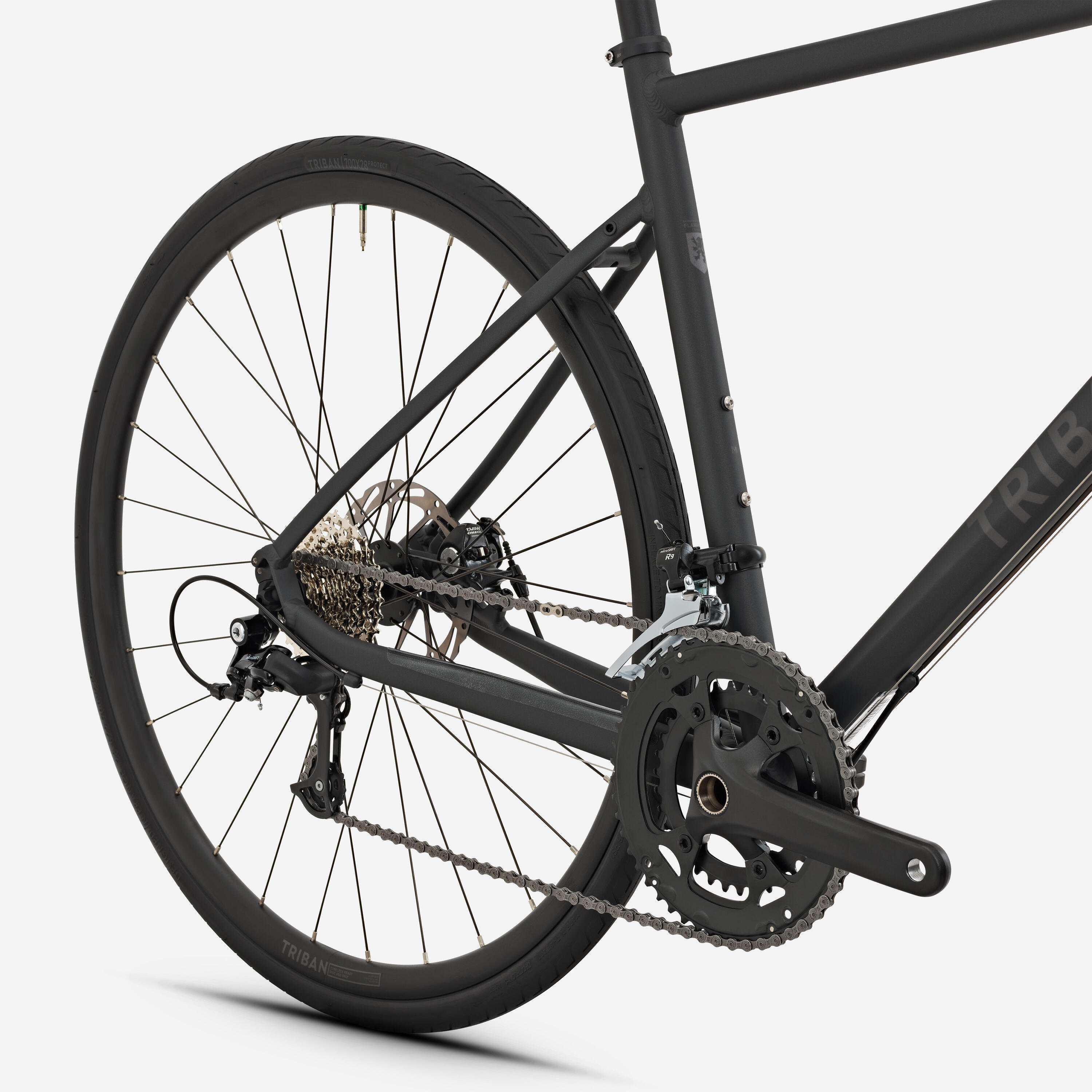 Seconde vie - Vélo de route Microshift 9V, RC500 Gris 4/11