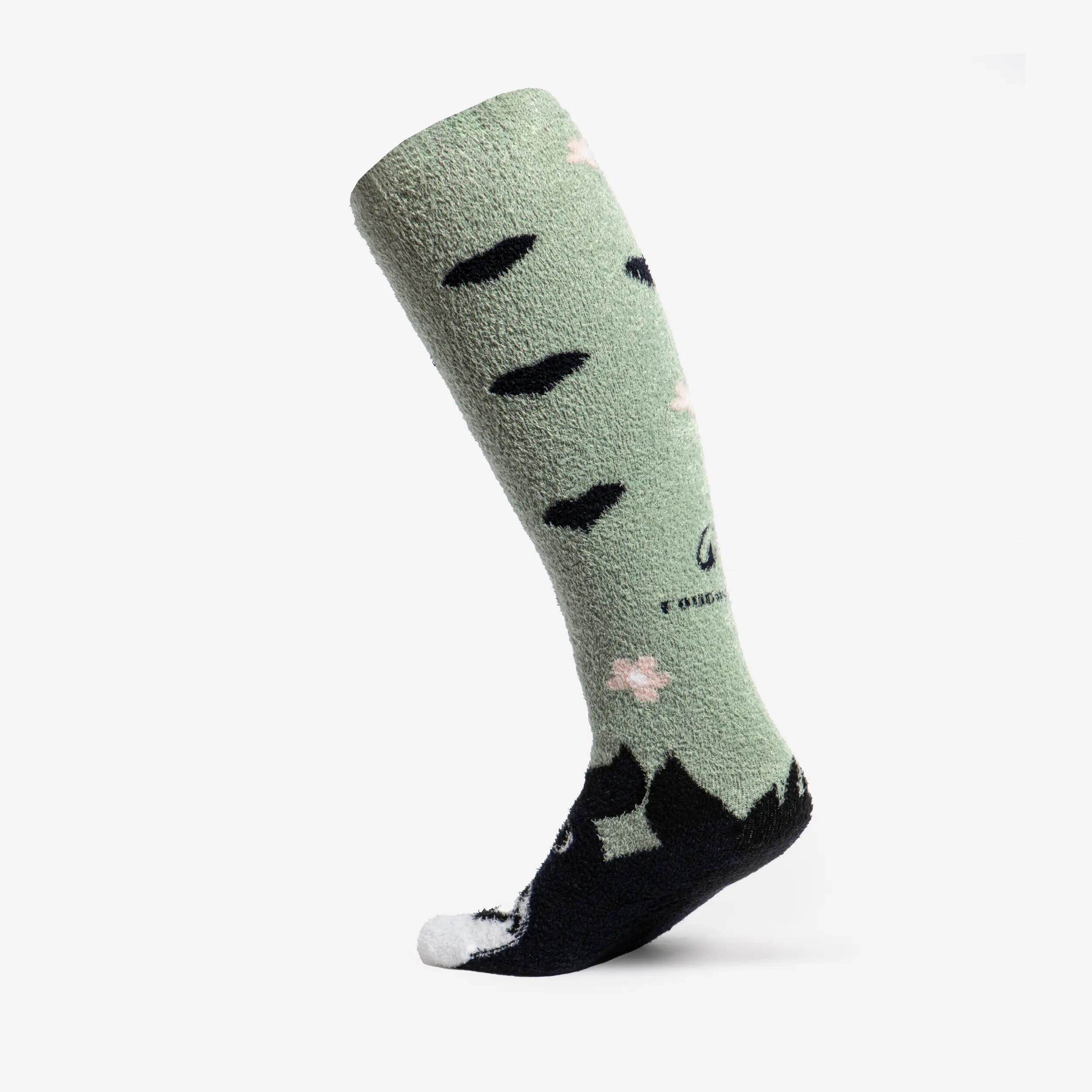 Chaussettes chaudes équitation Taille 38 - 42 SWEET & WARM - vert givré et bleu 6/9