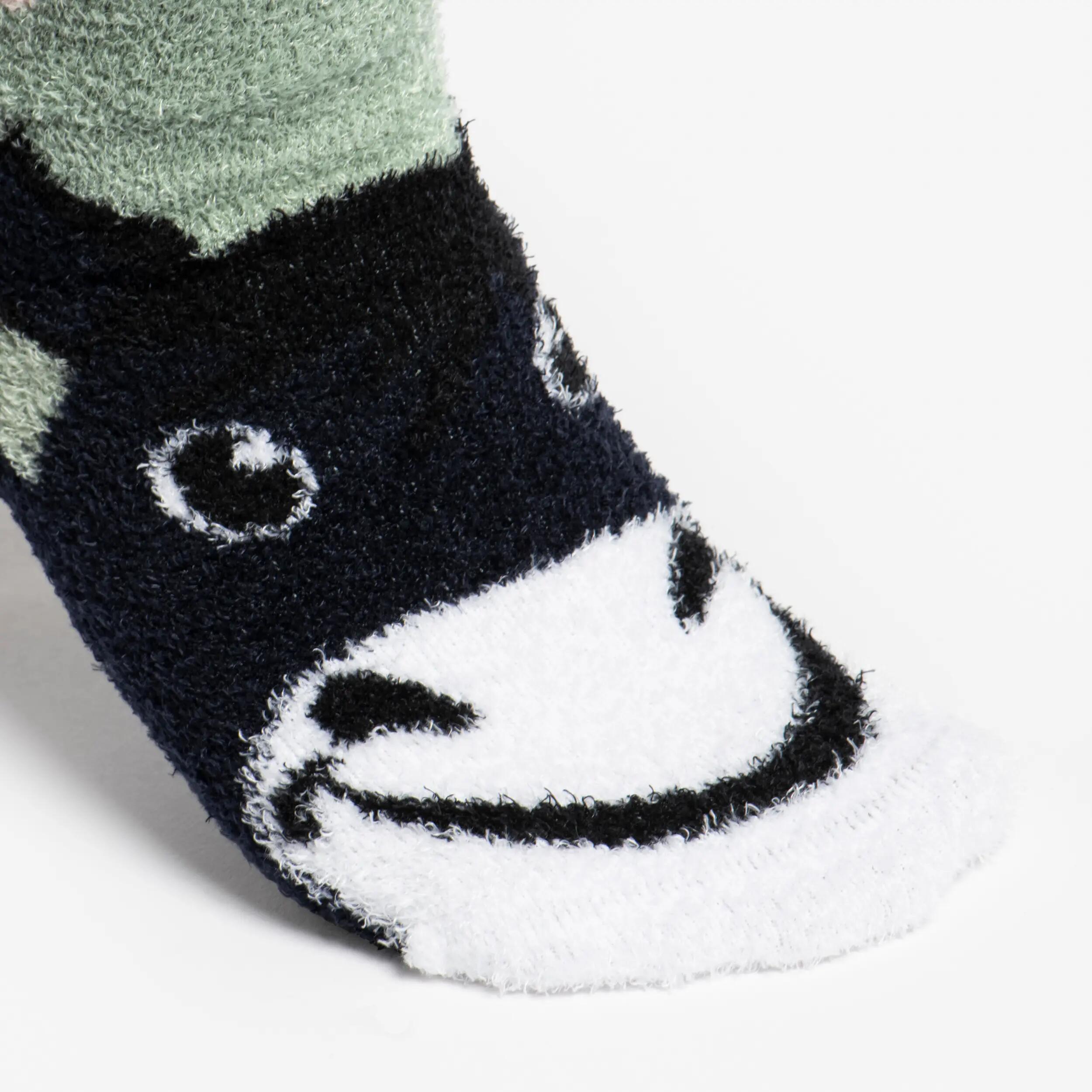 Chaussettes chaudes équitation Taille 38 - 42 SWEET & WARM - vert givré et bleu 3/9