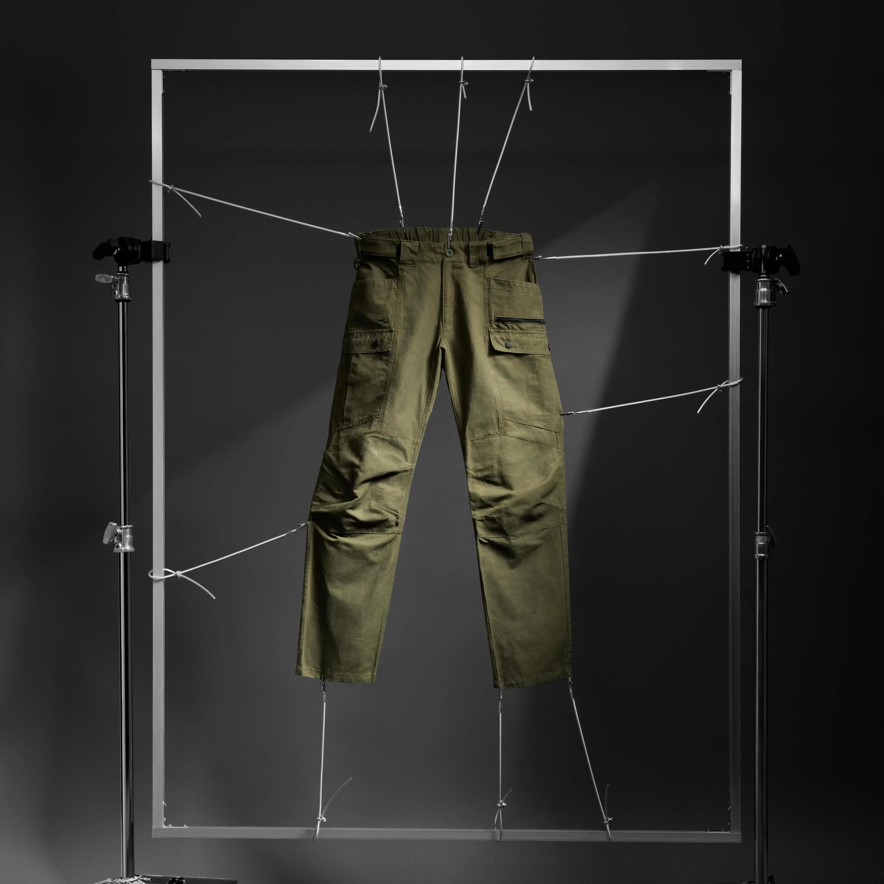 Pantalon cargo ultra-résistant Steppe 900 homme vert kaki 2/17