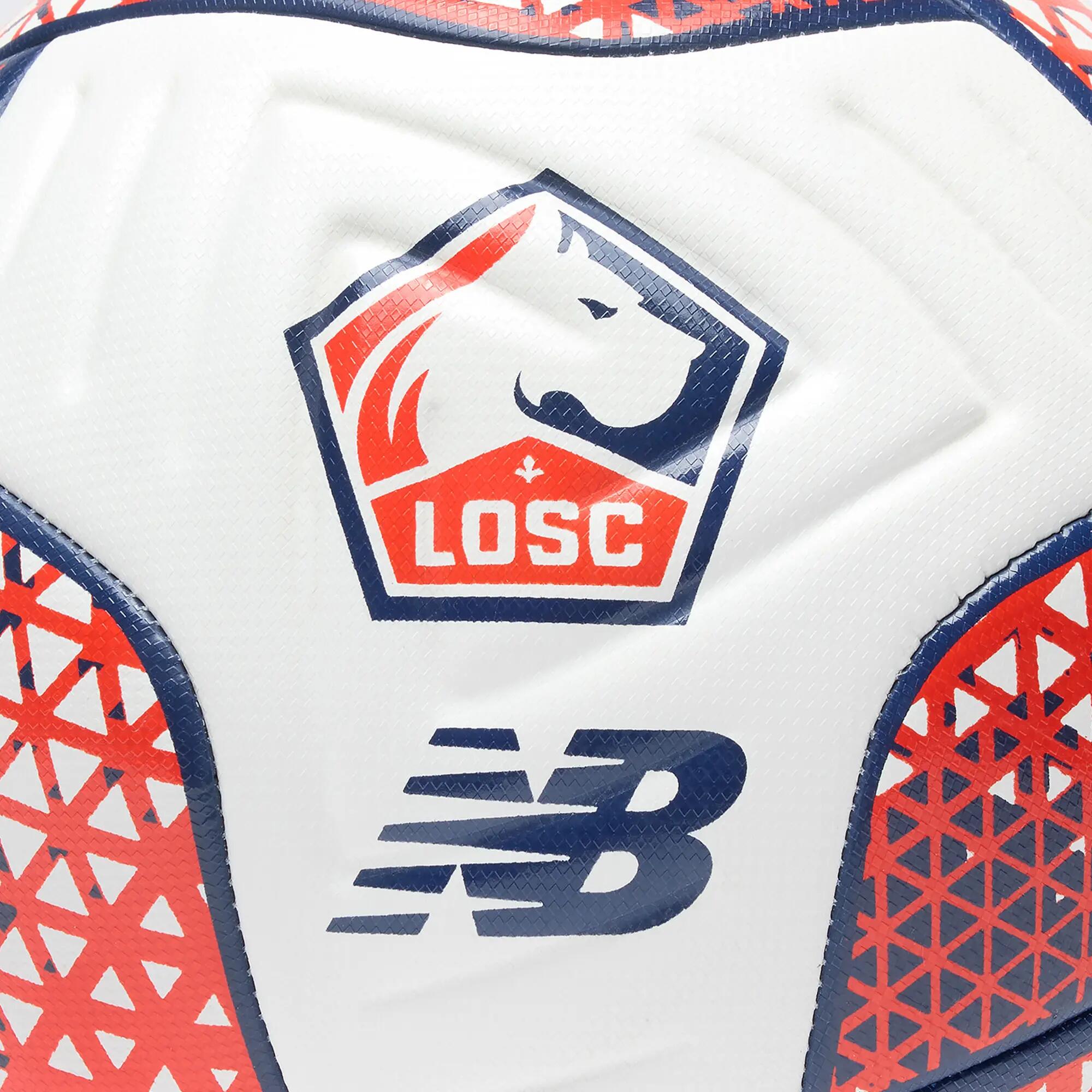 BALLON DE FOOT LOSC BLANC ROUGE TAILLE 5 NEW BALANCE SAISON 26/27 3/4