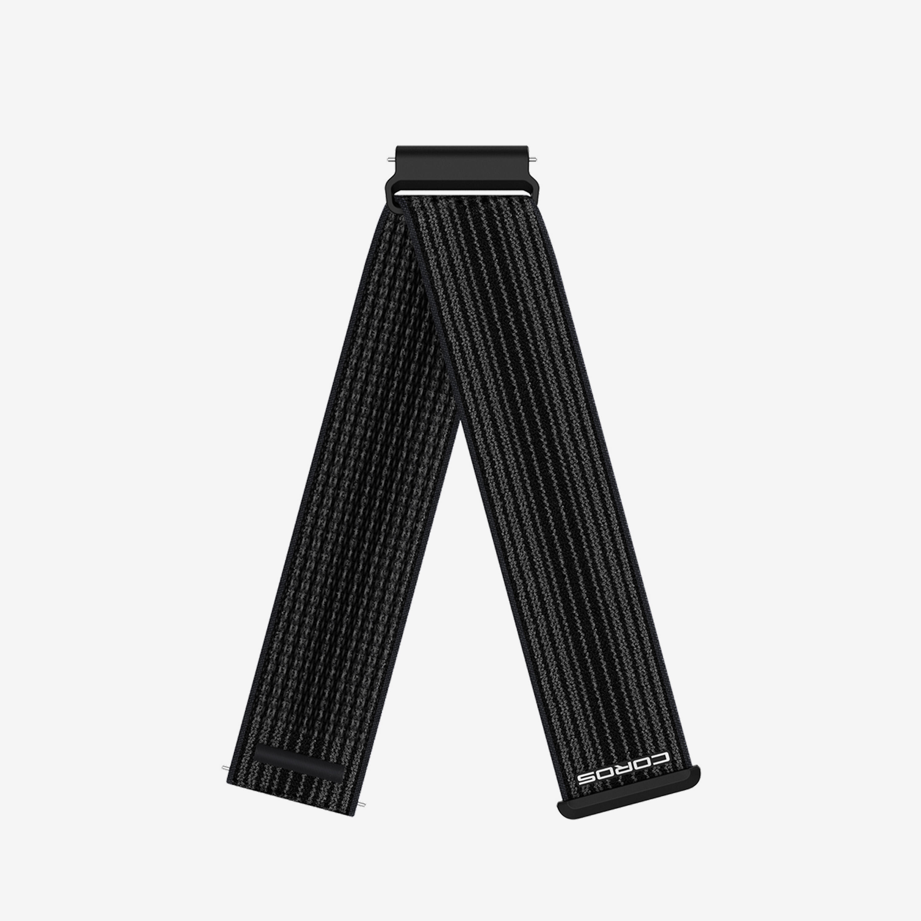 Bracelet nylon 22mm pour COROS PACE 4 noir