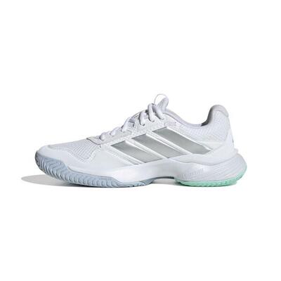 All-court tennisschoenen gamecourt 3 voor dames wit/zilver