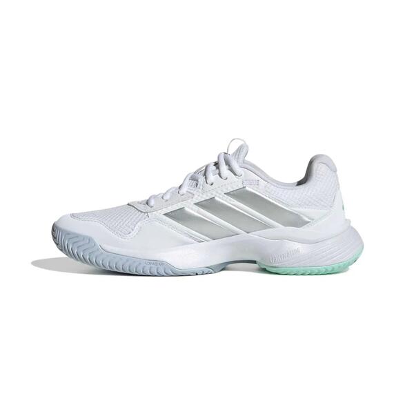 ADIDAS Zapatillas de tenis multipista mujer, adidas Gamecourt 3 blanco plateado