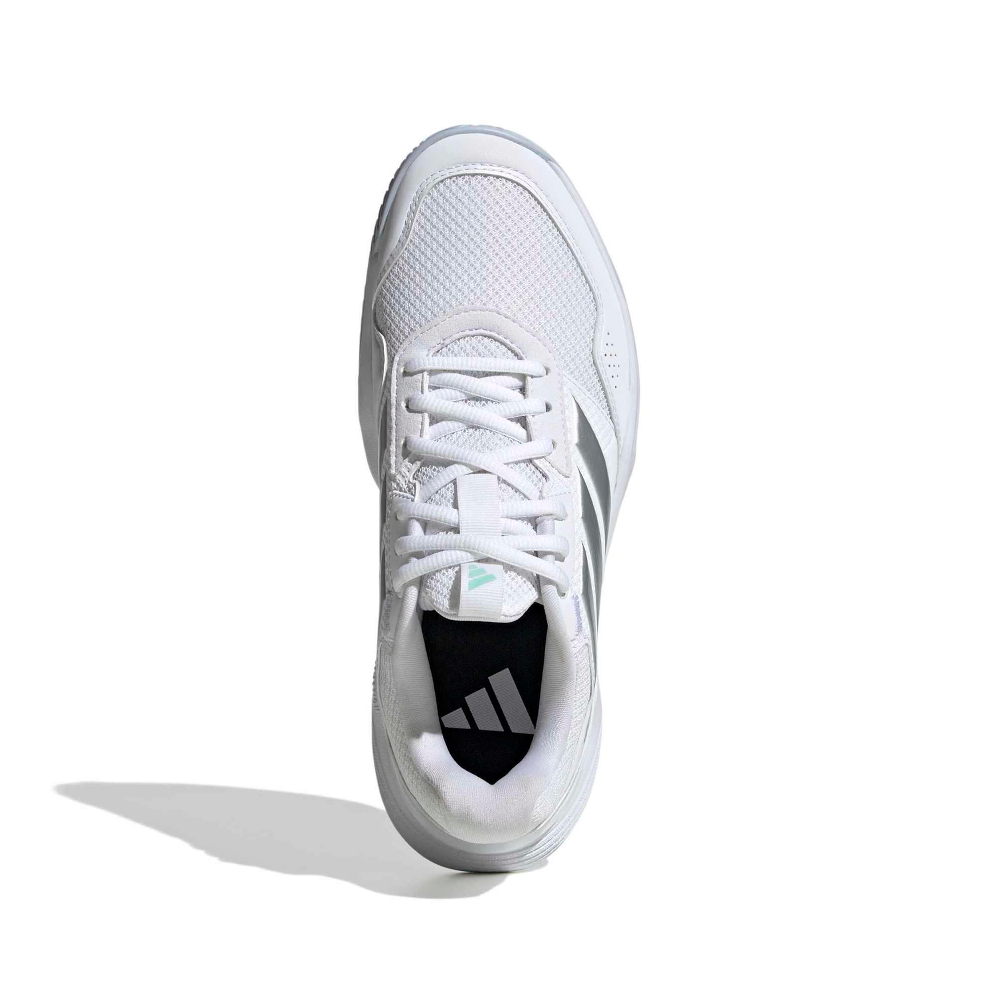 Scarpe tennis donna ADIDAS GAMECOURT 3 multicourt bianco-argento 4/17
