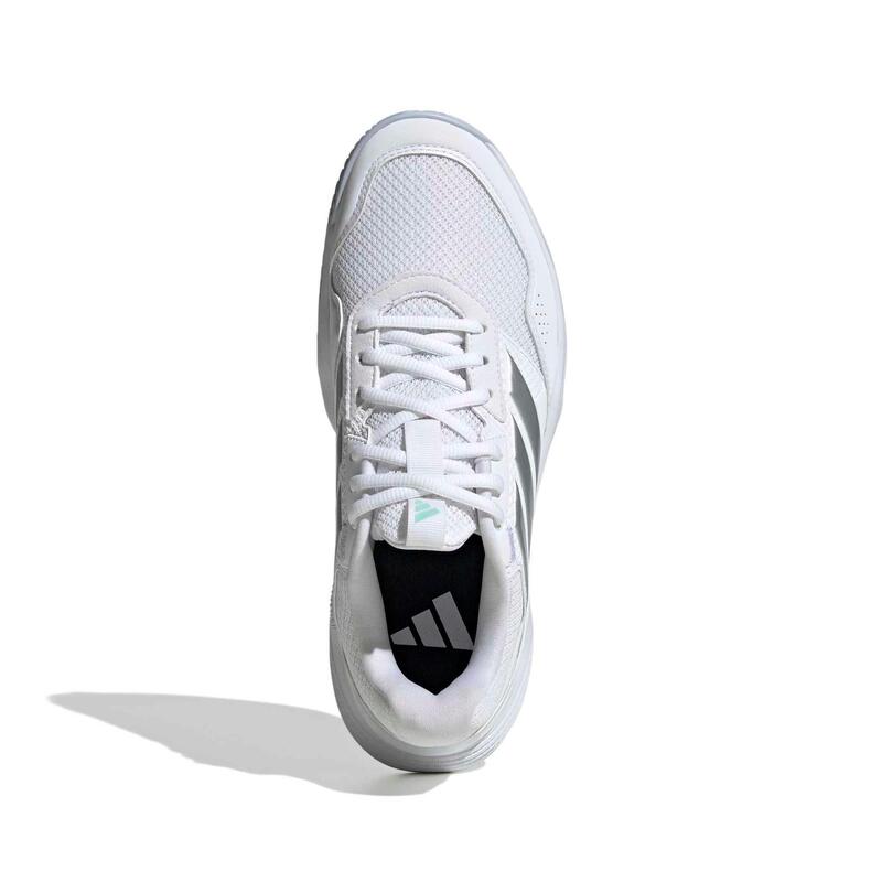 Încălțăminte de tenis pe orice suprafață , adidas Gamecourt 3 Alb Damă
