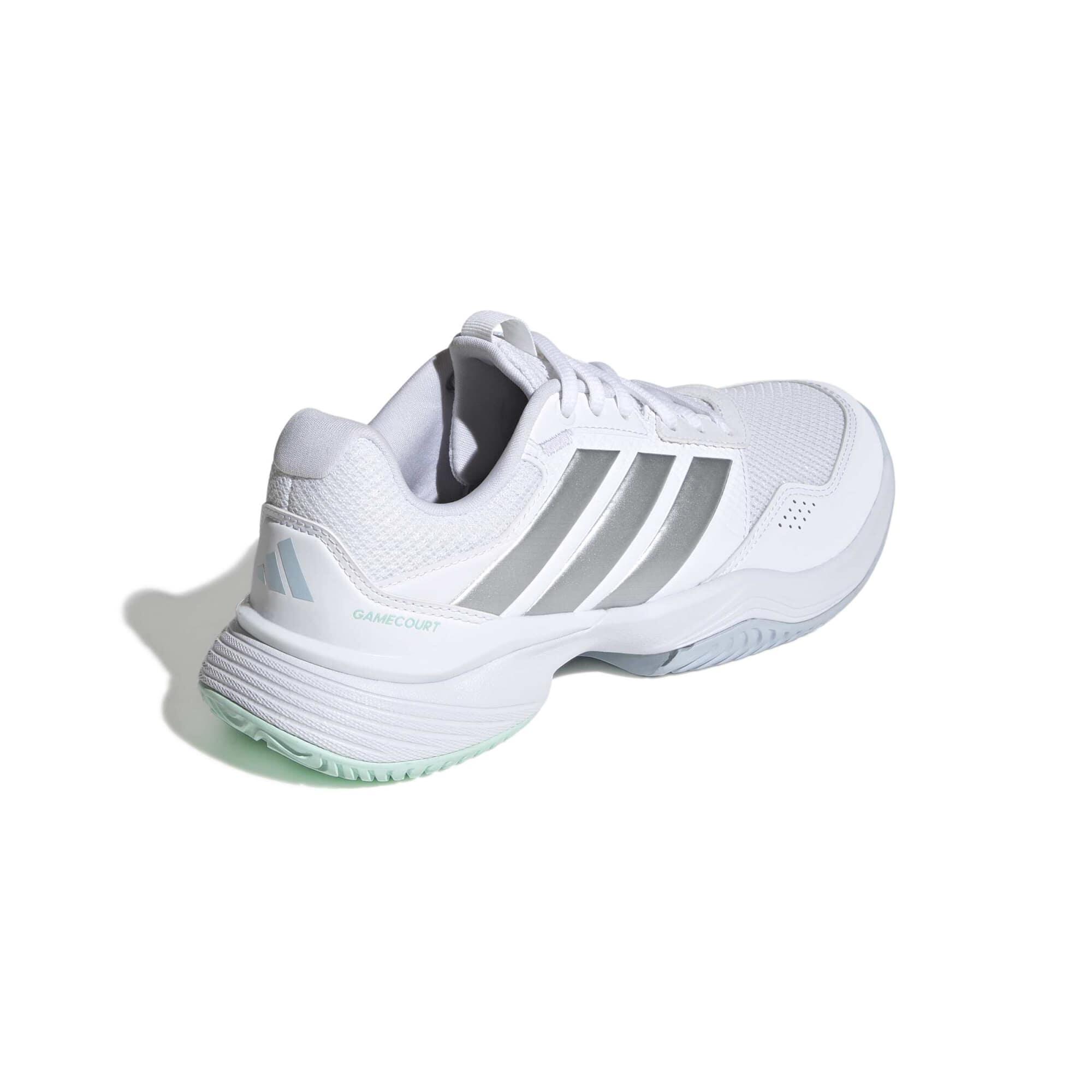 Scarpe tennis donna ADIDAS GAMECOURT 3 multicourt bianco-argento 8/17