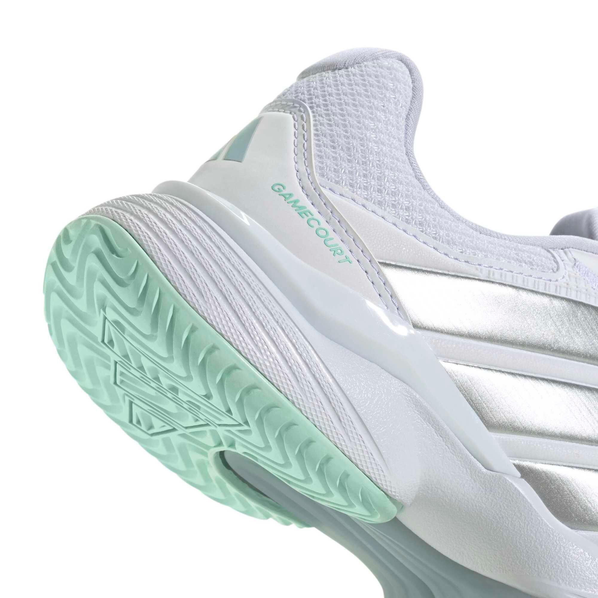 Scarpe tennis donna ADIDAS GAMECOURT 3 multicourt bianco-argento 6/17