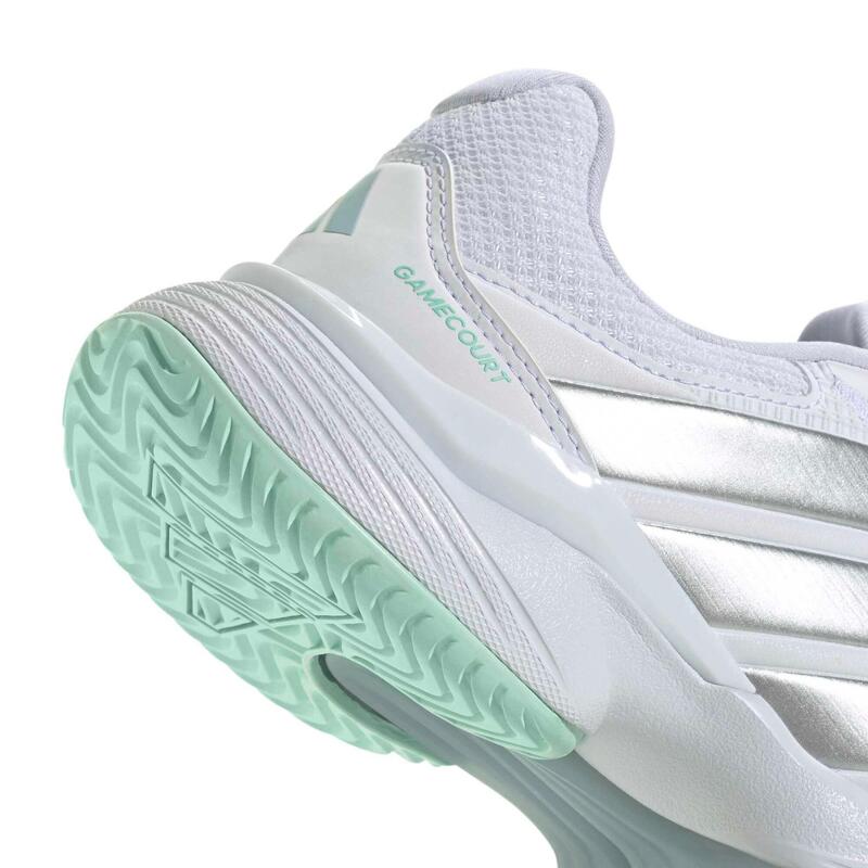 Încălțăminte de tenis pe orice suprafață , adidas Gamecourt 3 Alb Damă