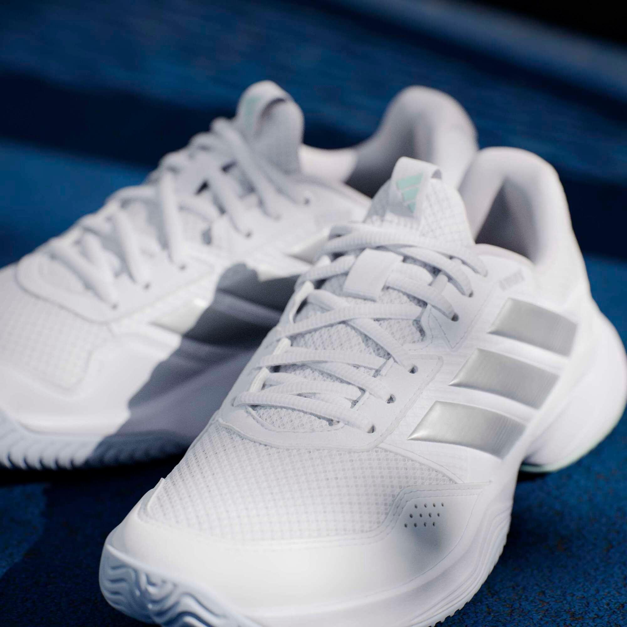 Scarpe tennis donna ADIDAS GAMECOURT 3 multicourt bianco-argento 16/17